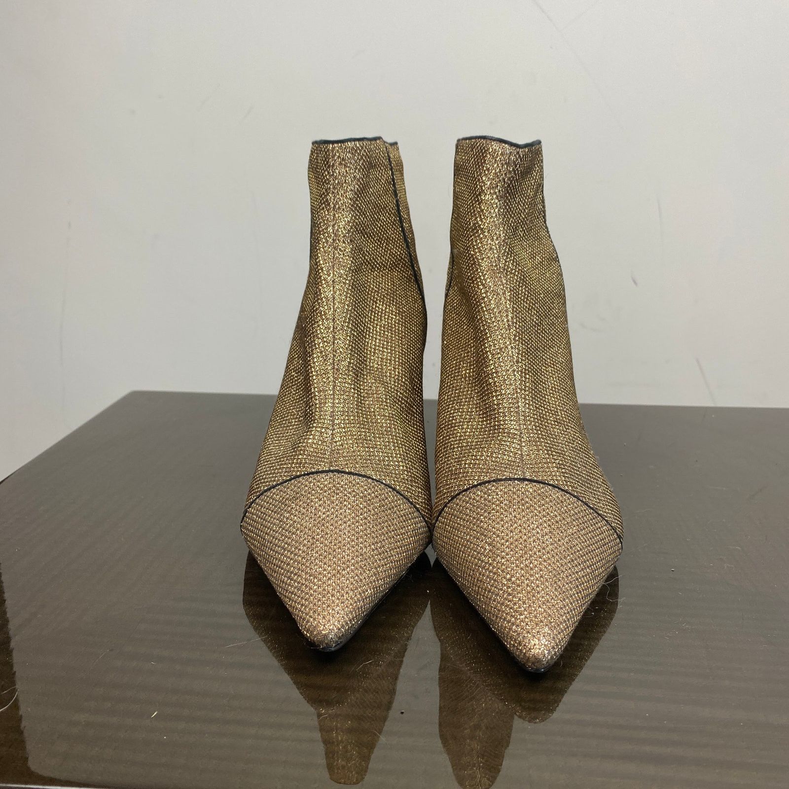 Alexandre Birman Alexandre Birman Kittie Glitter Kitten Heel Ankle Booties 39 Size US 9 / IT 39 - 2 Thumbnail