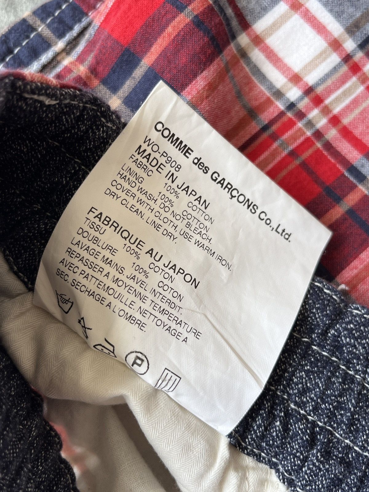 Comme des Garcons EYE Junya Watanabe Comme Des Garcons Plaid Shorts Size US 29 - 6 Thumbnail