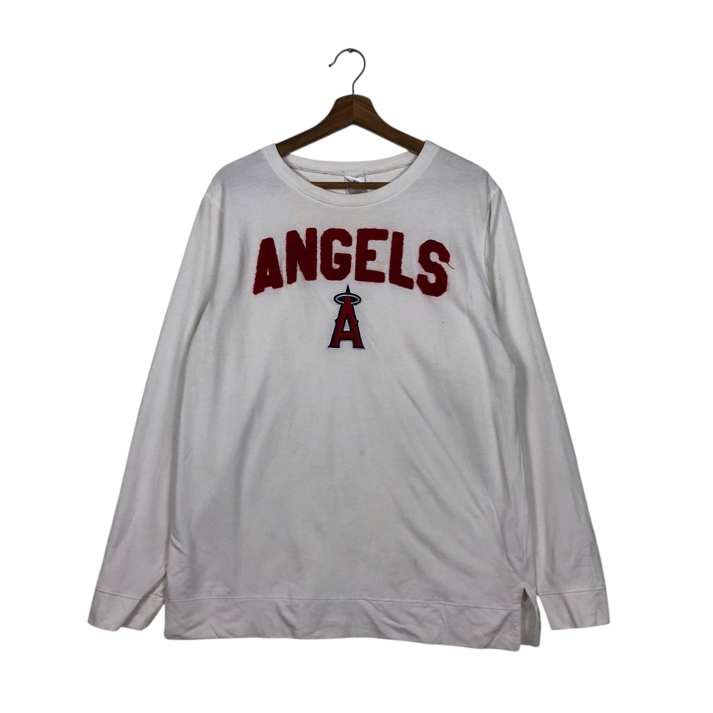 MLB 📌Vintage Sweatshirt Mlb Angles Big Logo Size US XL / EU 56 / 4 - 2 Thumbnail