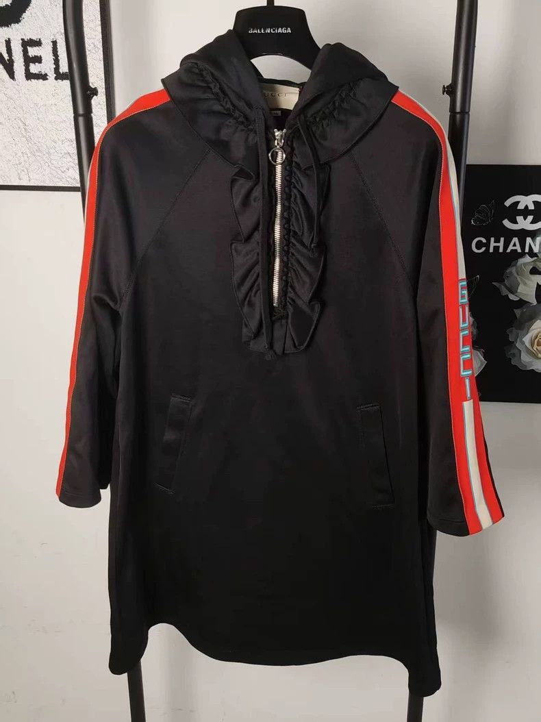 Gucci Gucci Logo Stripe Hooded Dress Size US XS / EU 42 / 0 - 1 Thumbnail