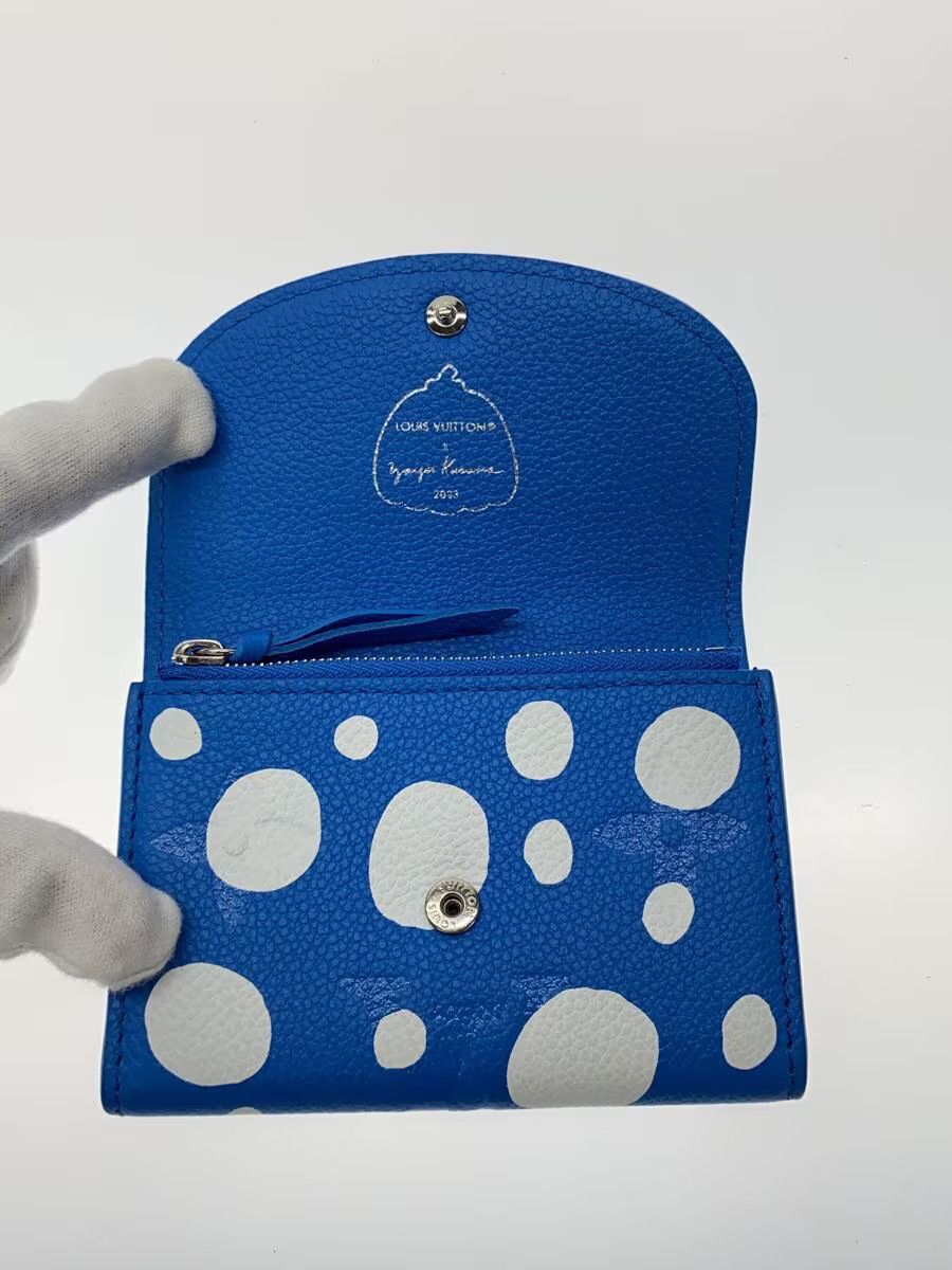 Louis Vuitton Louis Vuitton Leather Polka Dot Coin Case Blue Size ONE SIZE - 4 Thumbnail