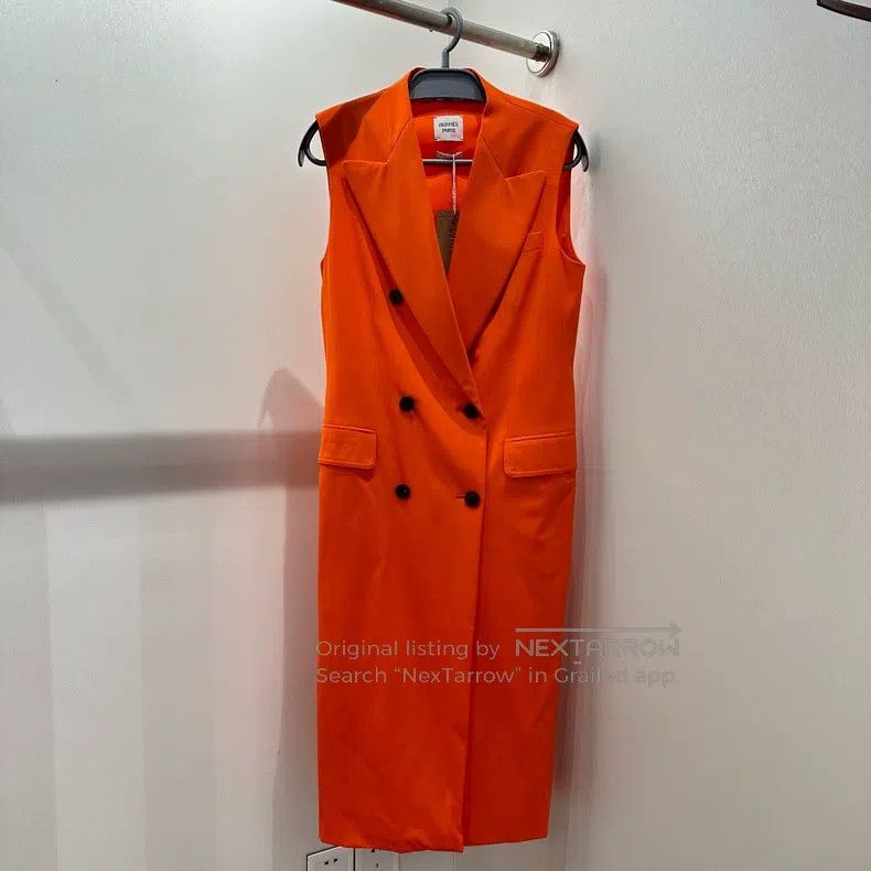 Hermes Hermes Double Breasted Wool Dress Size XS / US 0-2 / IT 36-38 - 1 Thumbnail