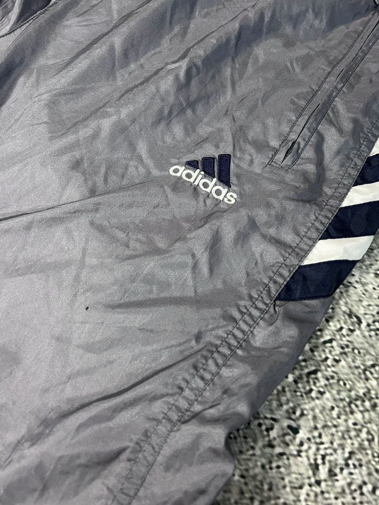 Adidas × Vintage Adidas track suit grey white pants windbreaker vintage Size US XL / EU 56 / 4 - 14 Thumbnail