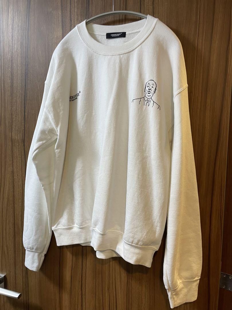 image of Undercover Alfred Hitchcock Sweatshirt in White, Men's (Size Medium)