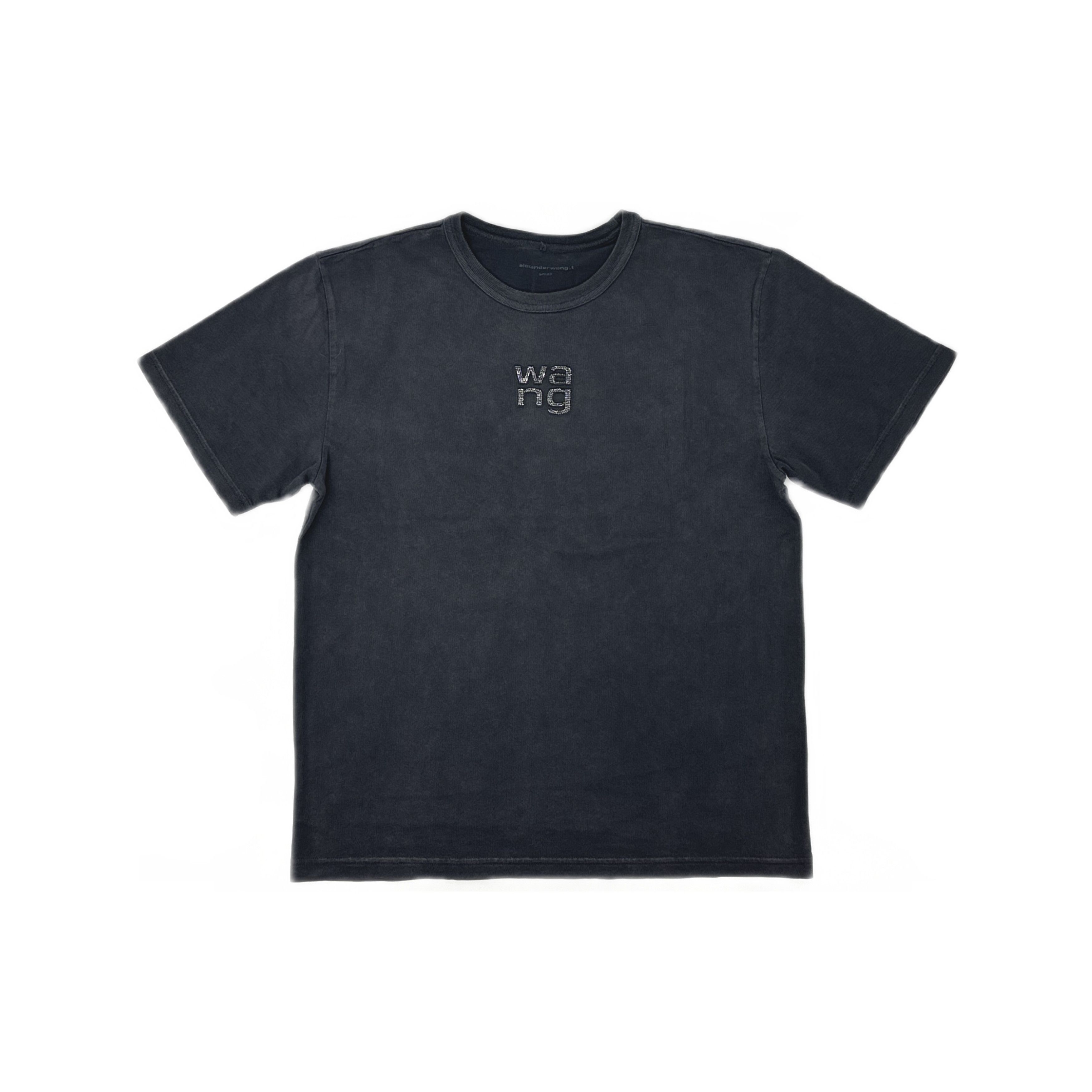 Alexander Wang Alexander Wang Rhinestone Logo T-Shirt Size S Size S / US 4 / IT 40 - 1 Thumbnail