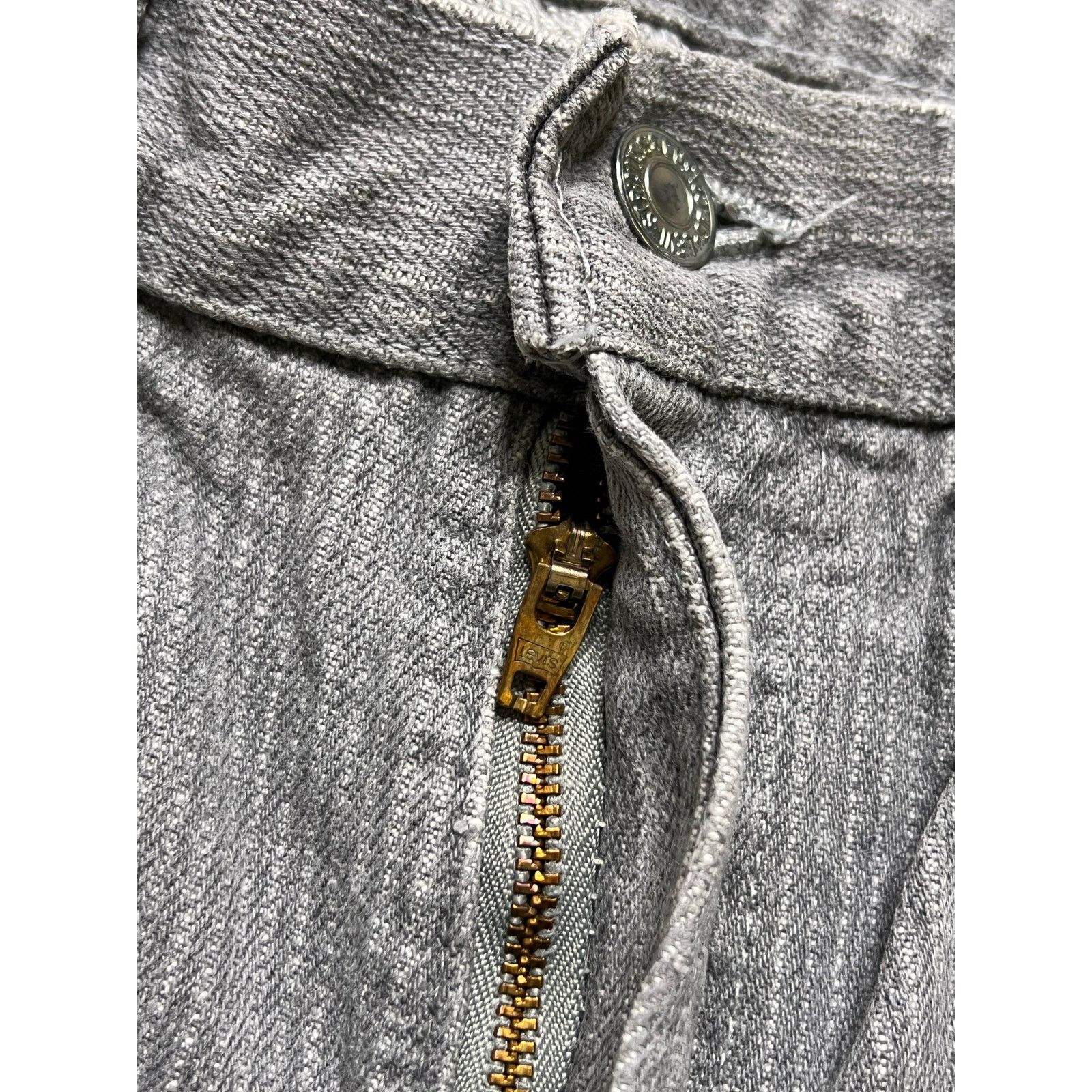 Levi's Levi’s 40509 Jeans Mens Actual Sz 31x31 Gray Pinstripe USA Size US 31 - 15 Thumbnail