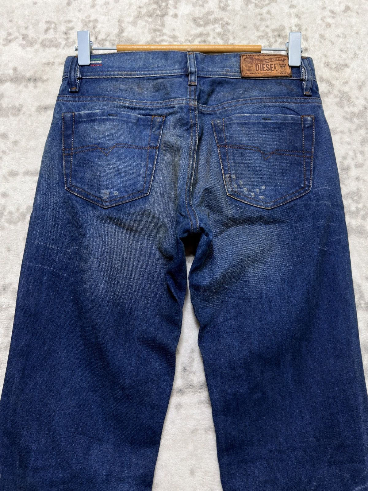 Diesel Diesel Faithlegg Women Straight Fit Y2K Mud Washed Denim Size US 27 - 10 Thumbnail