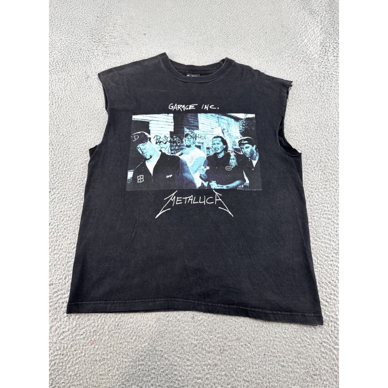 Garage VINTAGE Metallica Shirt Mens L Black Cotton Logo Double-Sided Crew Neck Band T-Shirt 1998 Size US L / EU 52-54 / 3 - 2 Thumbnail