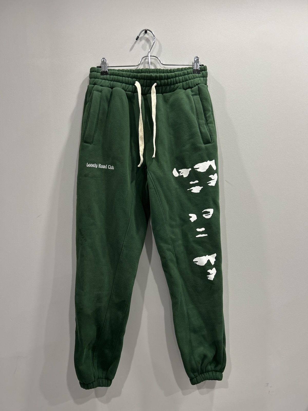 Other × Vintage Vintage Streetwear Green Lonely Road Club Sweatpants. Size US 30 / EU 46 - 1 Thumbnail