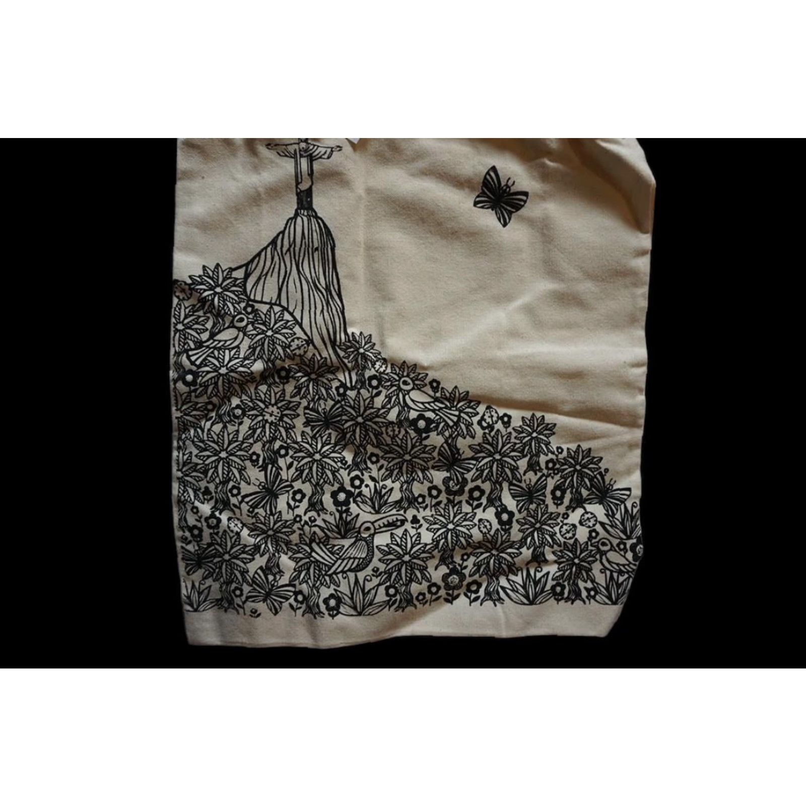 Vintage Parceria Carioca Brazil Jesus Canvas Tote Bag Unisex Adults Tote XS Cream Vintage? Size ONE SIZE - 2 Thumbnail
