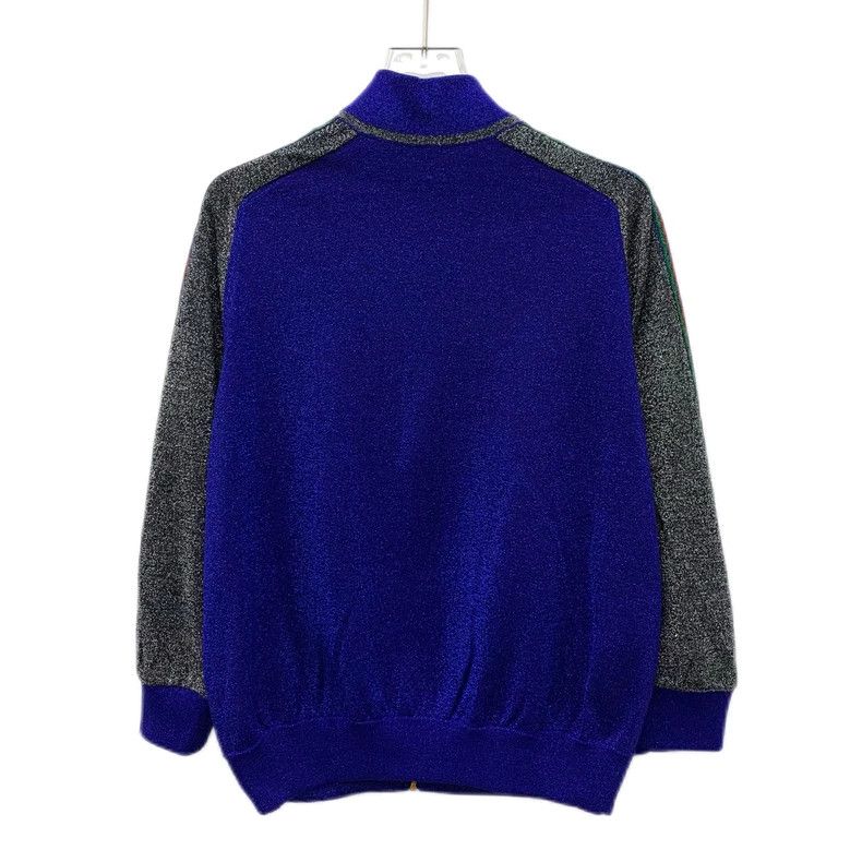 Gucci Gucci Color-matched side logo jacquard glitter wool stand-u Size US XXS / EU 40 - 2 Thumbnail