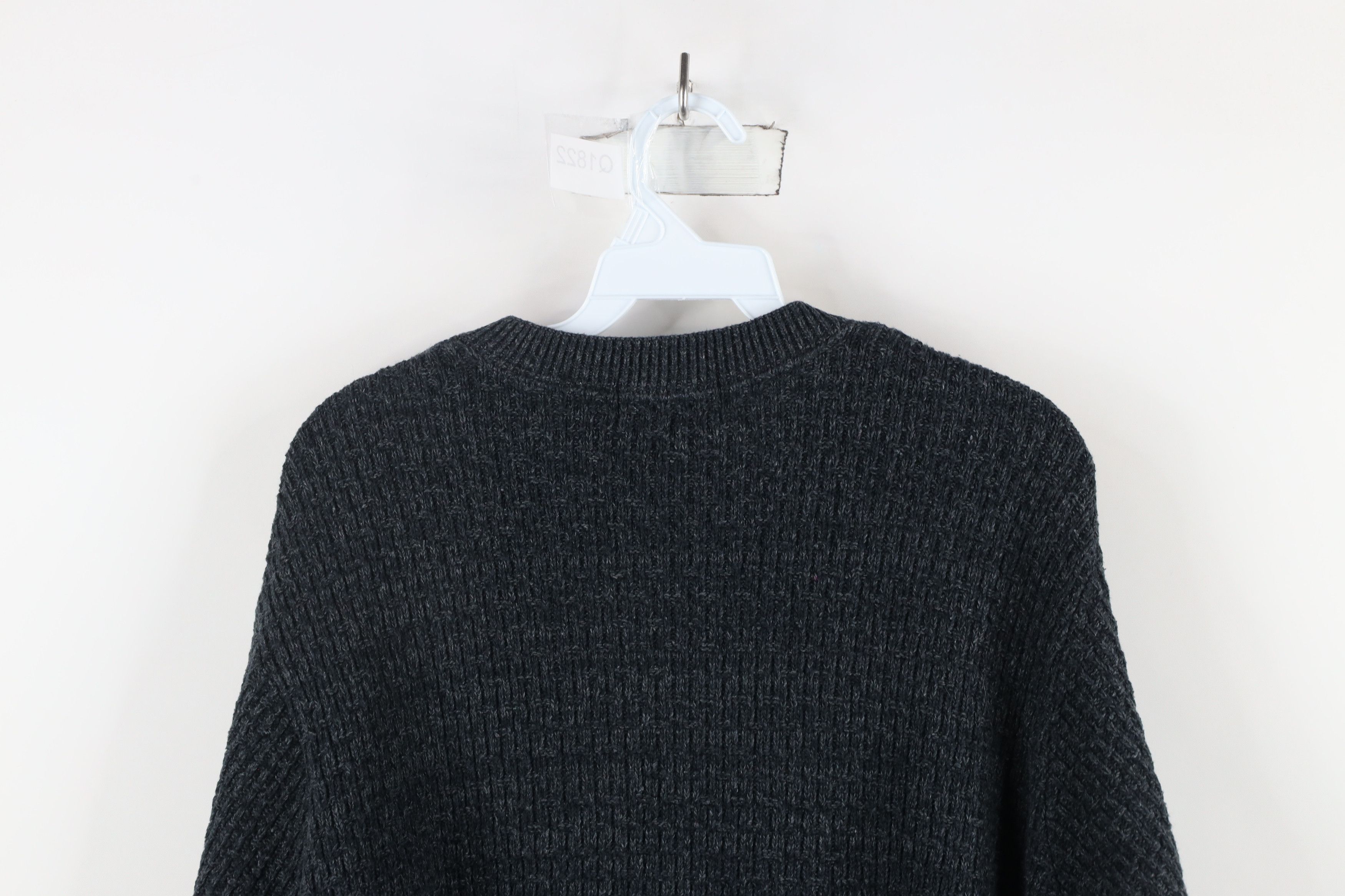 Vintage Vintage 90s Streetwear Cotton Ribbed Knit Henley Sweater Size US M / EU 48-50 / 2 - 8 Thumbnail