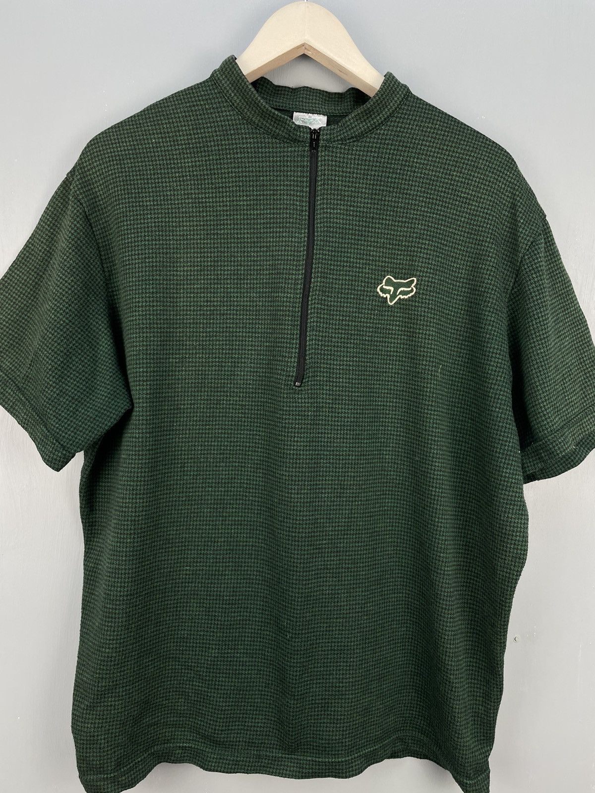 Fox Racing Vintage 90s Fox Racing MTB bicycle half zip shirt Size US L / EU 52-54 / 3 - 3 Thumbnail