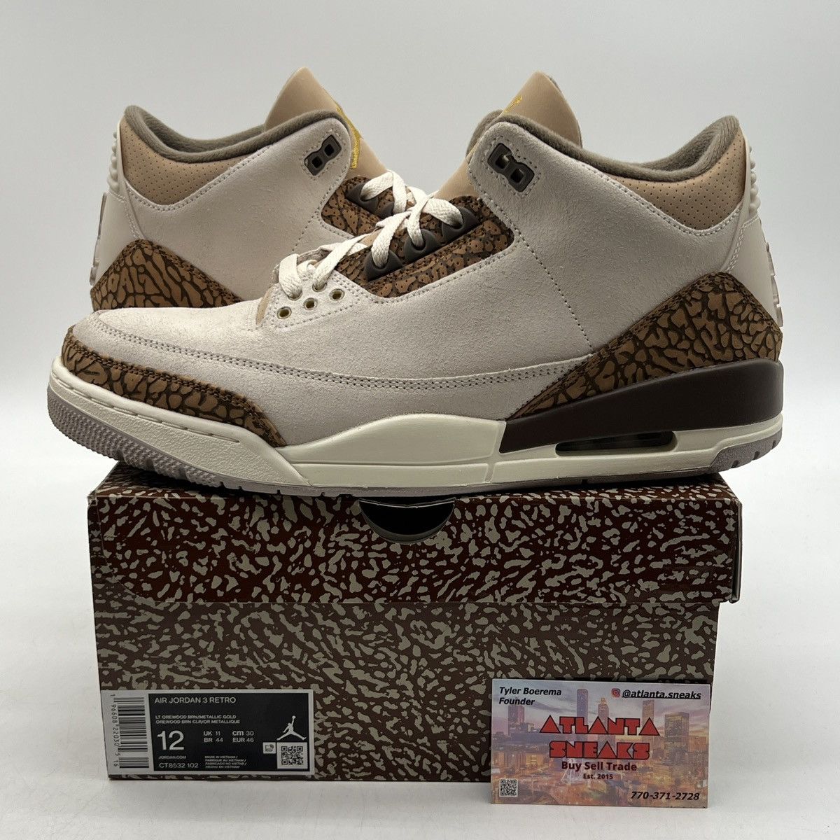 Jordan Brand Air Jordan 3 palomino Size US 12 / EU 45 - 1 Thumbnail