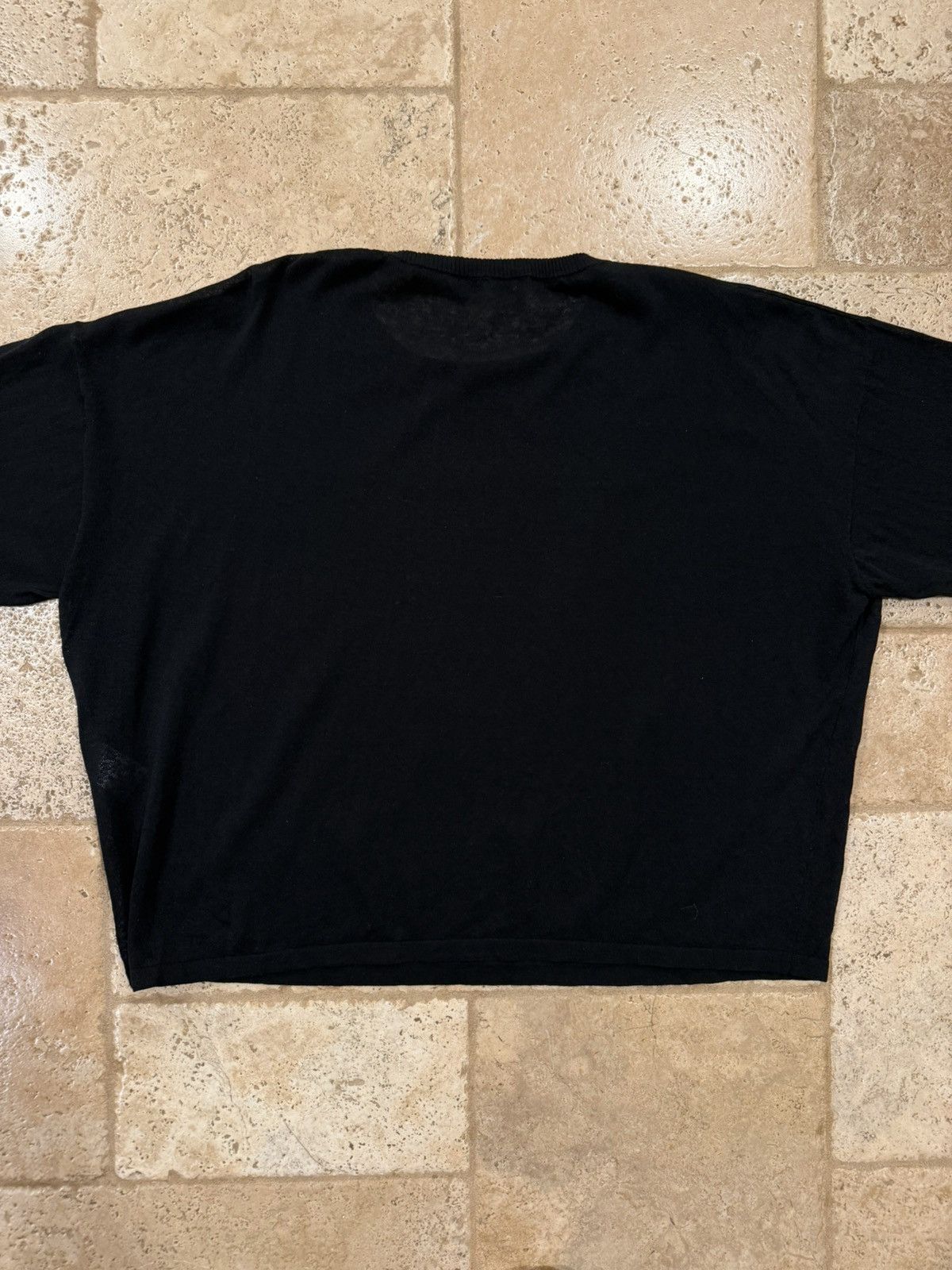 Lemaire Lemaire Boxy Thin Black Round Neck Pullover Sweater Size US XL / EU 56 / 4 - 11 Thumbnail