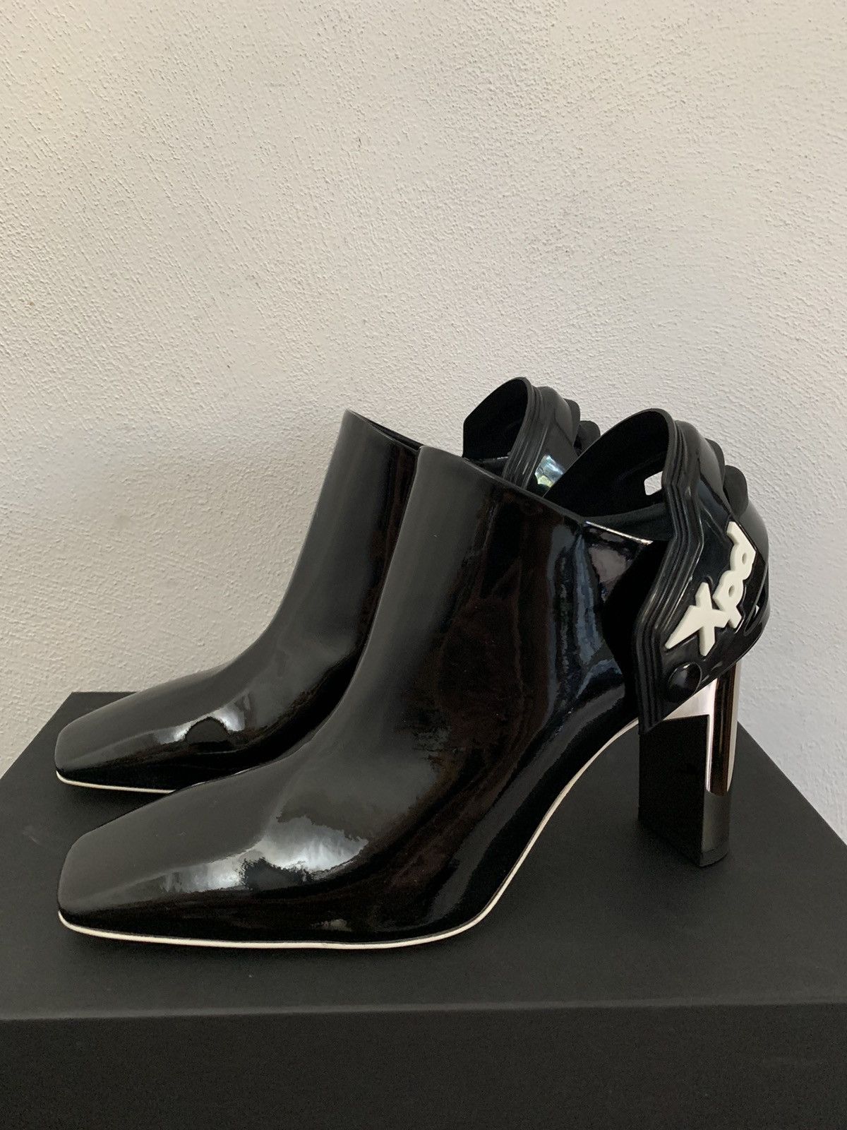 1017 ALYX 9SM Alyx Black Vernice Aw Moto Heel Size US 7 / IT 37 - 4 Thumbnail