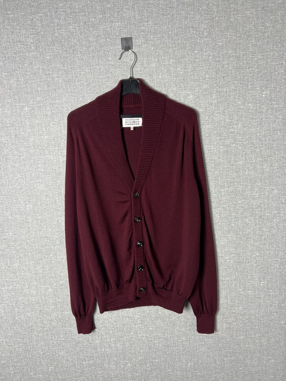 Maison Margiela Maison Margiela Shawl Collar Wool Button Cardigan Sweater Size US M / EU 48-50 / 2 - 1 Thumbnail