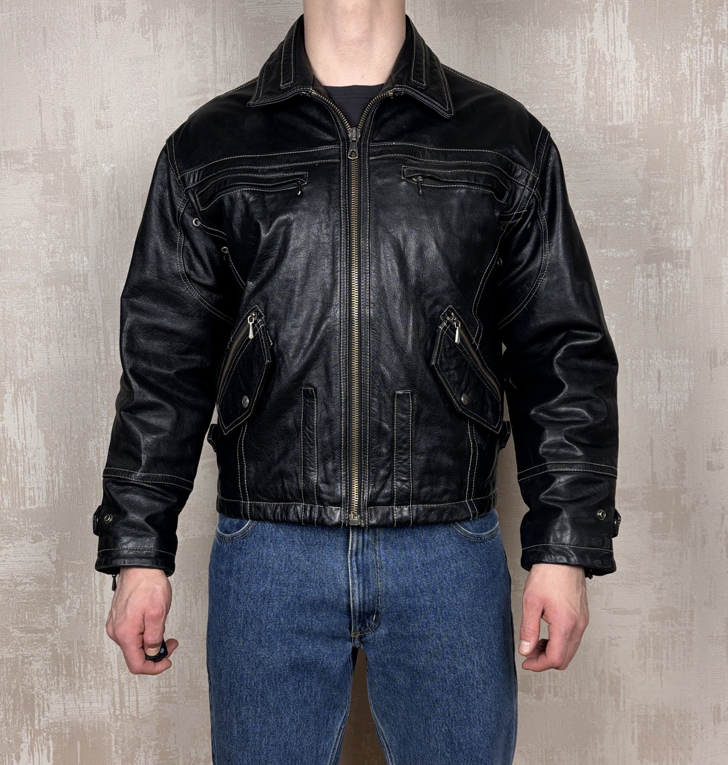 Hein Gericke × Indian Motorcycle × Vintage Hein Gericke Speedware Leather Jacket Motorcycle MotorBike Size US M / EU 48-50 / 2 - 3 Thumbnail