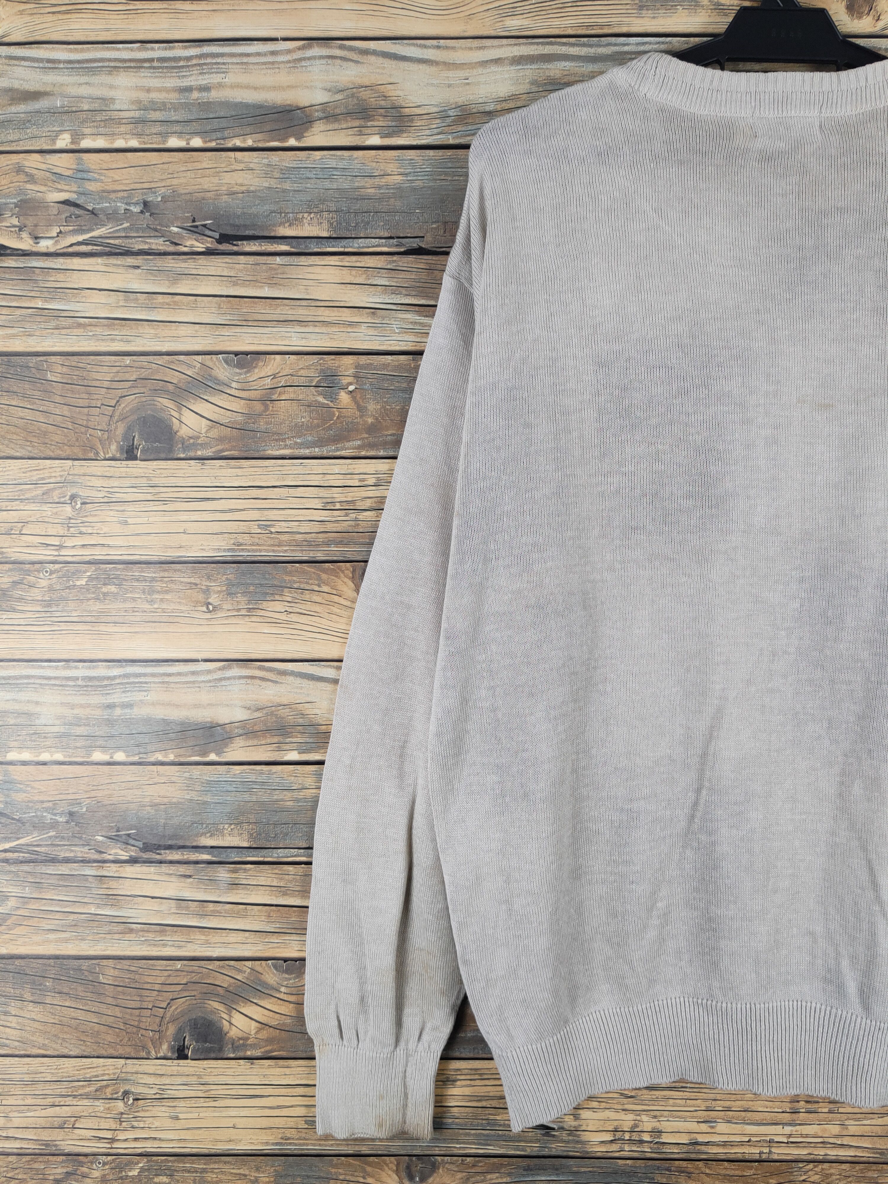 Vintage Pleiade Homme Gray checkered Knitwear Sweatshirts #W1468 Size US L / EU 52-54 / 3 - 11 Thumbnail