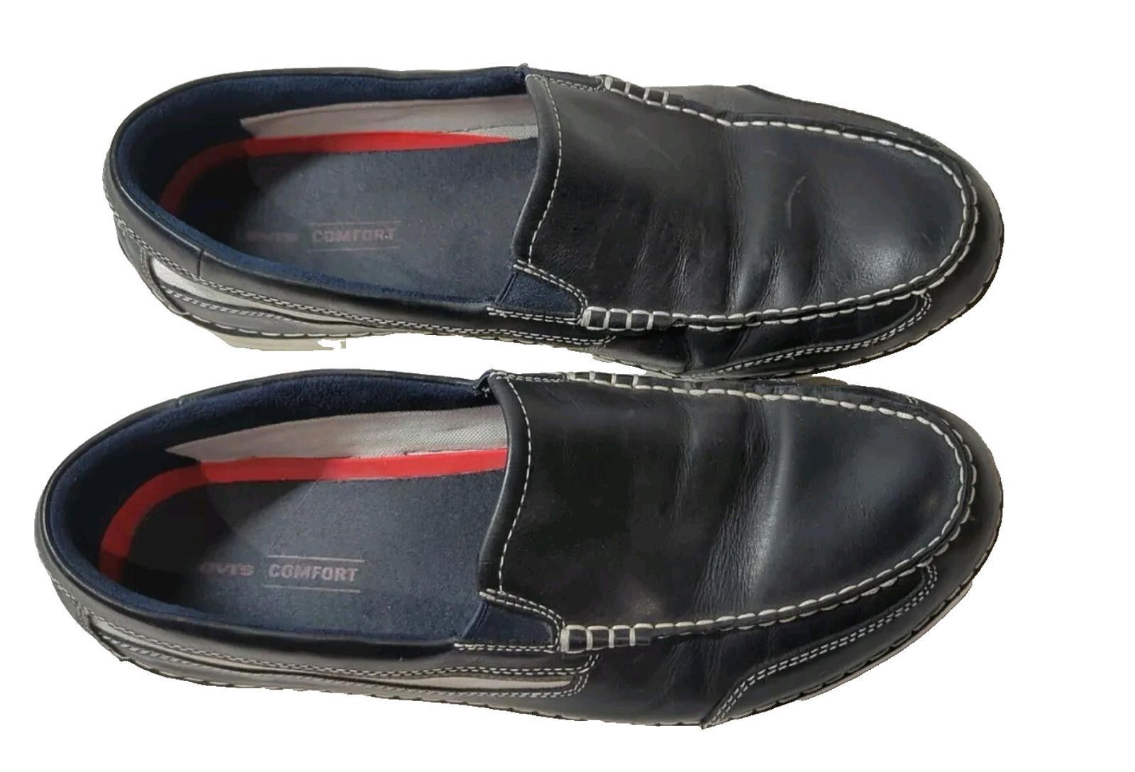Rockport Rockport Men's Blue Leather Boat Loafers Size 11 M V79673 Size US 11 / EU 44 - 5 Thumbnail