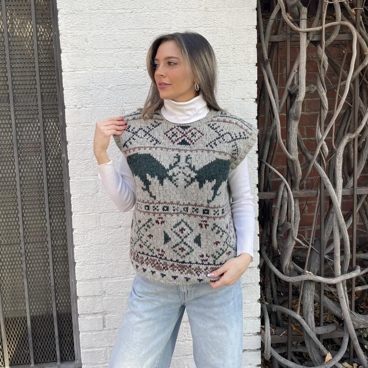 Polo Ralph Lauren Ralph Lauren vintage 90s moose sweater vest 100% wool sz M Size US M / EU 48-50 / 2 - 1 Thumbnail