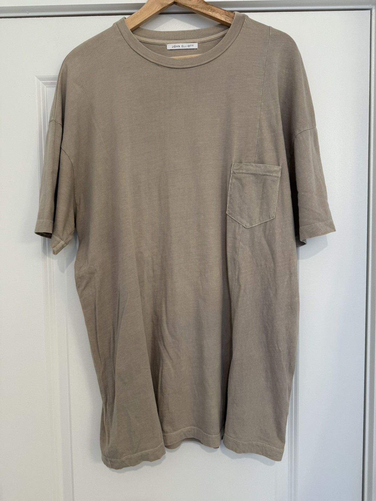 John Elliott CLAY PANELED POCKET TEE Size US L / EU 52-54 / 3 - 1 Thumbnail