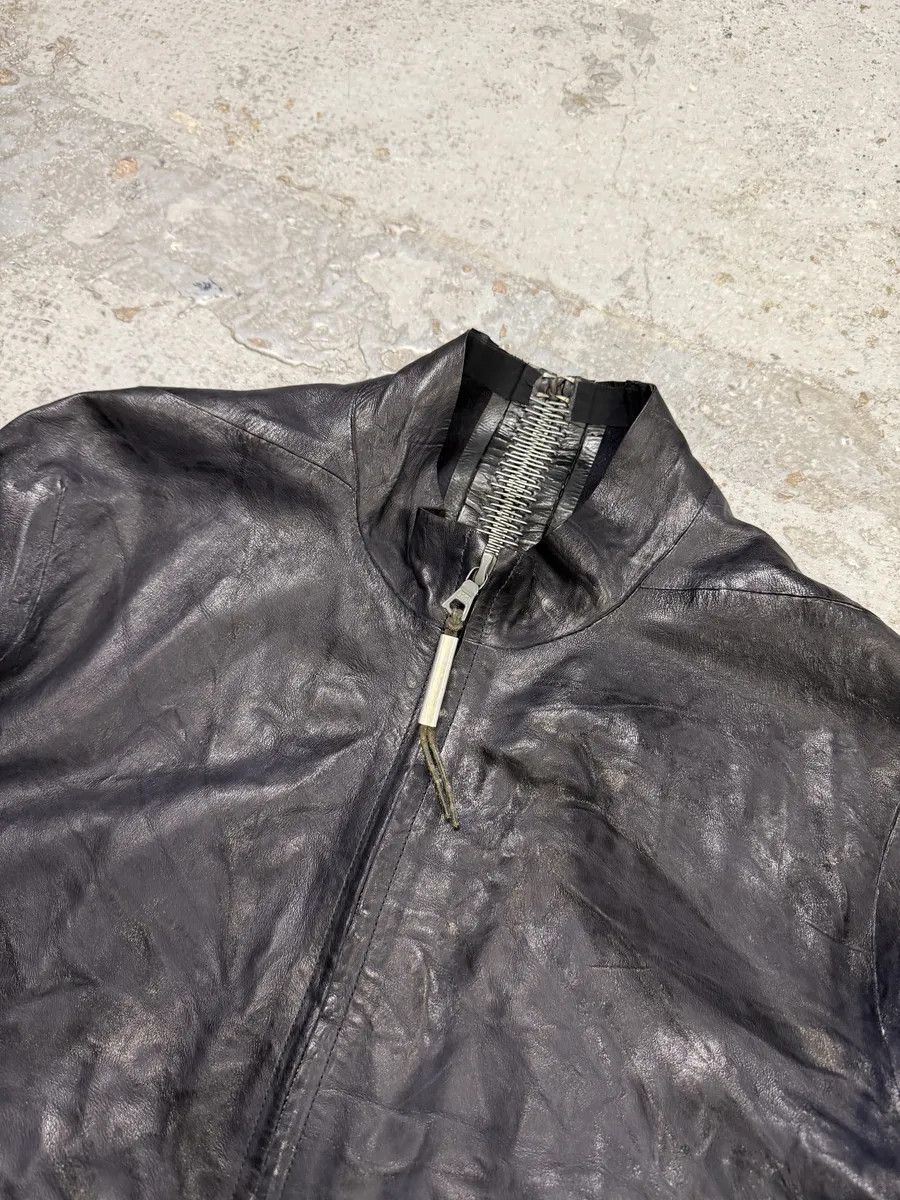 Isaac Sellam Experience Isaac Sellam Dark Purple Backzip Premium Leather Avant-Garde Jacket Size US L / EU 52-54 / 3 - 13 Thumbnail