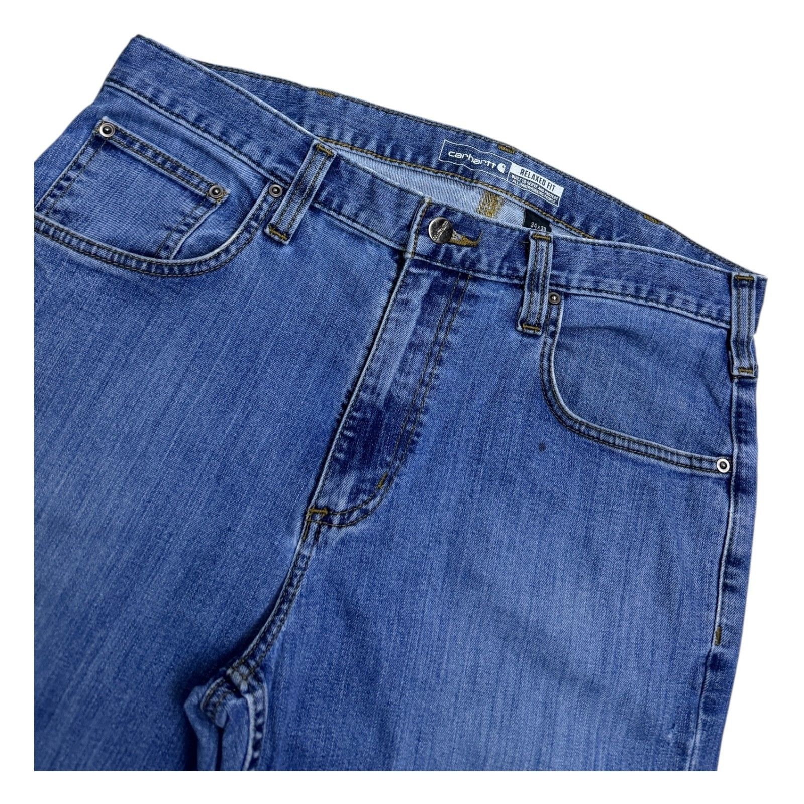 Carhartt CARHARTT Relaxed Fit Casual Work Denim Jeans Pants 34x30 Size US 34 / EU 50 - 5 Thumbnail