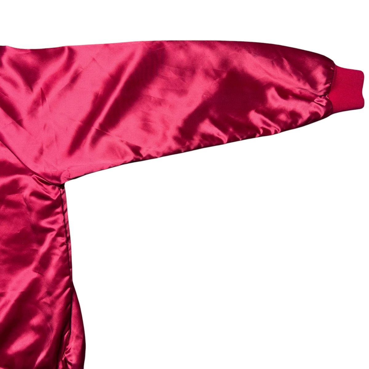 Chevrolet × Vintage 80s Chevrolet Corvette Embroidered Red Satin Bomber Jacket Size US L / EU 52-54 / 3 - 12 Thumbnail