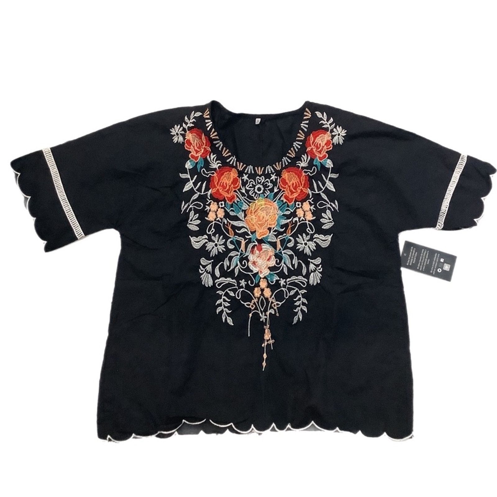 Other Handmade Mexican style blouse Size XL / US 12-14 / IT 48-50 - 1 Thumbnail