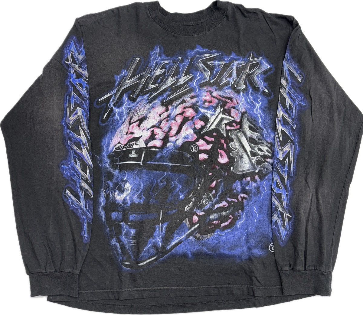 HELLSTAR Hellstar Helmet Long Sleeve T-shirt Size US XL / EU 56 / 4 - 1 Thumbnail