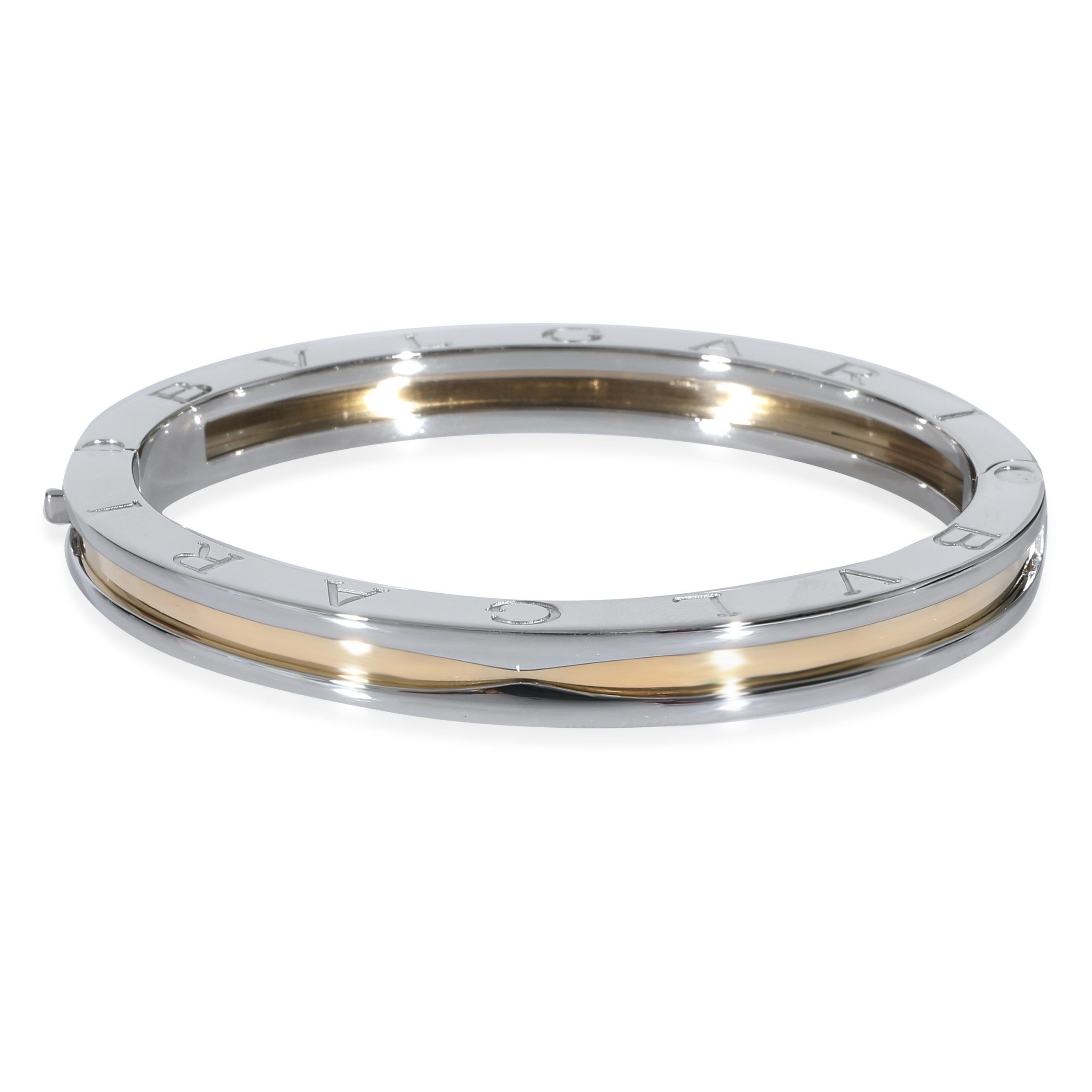 image of Bvlgari B.zero1 Bracelet In 18K Yellow Gold/steel, Women's