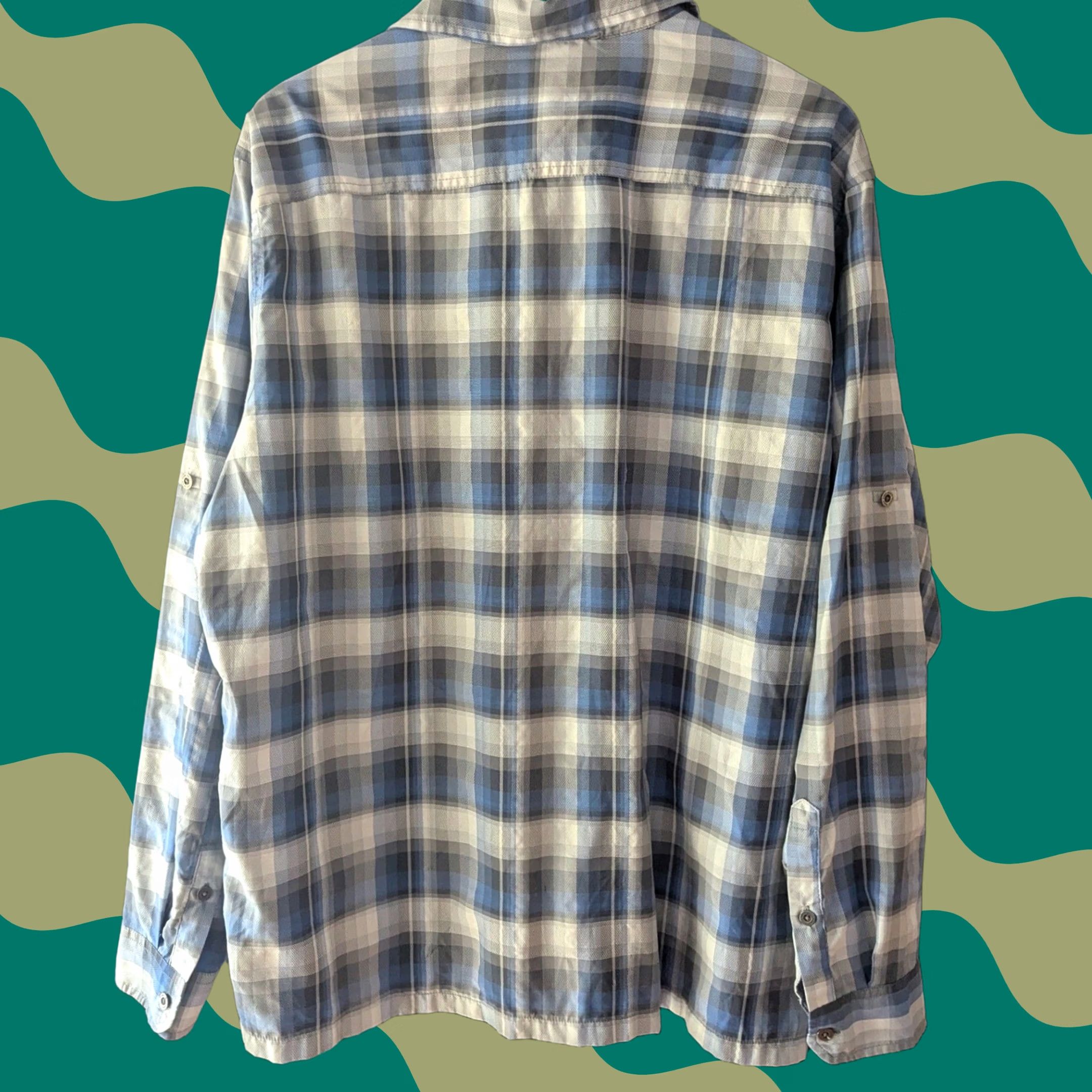 Eddie Bauer Eddie Bauer Plaid Shirt Long Sleeve Button-Up Men's Blue XL XS? Size US XL / EU 56 / 4 - 1 Thumbnail