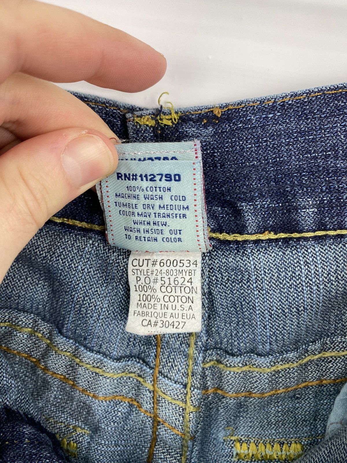 True Religion 🇺🇸 Vintage True Religion Denim Jeans made in USA Size US 34 / EU 50 - 15 Thumbnail