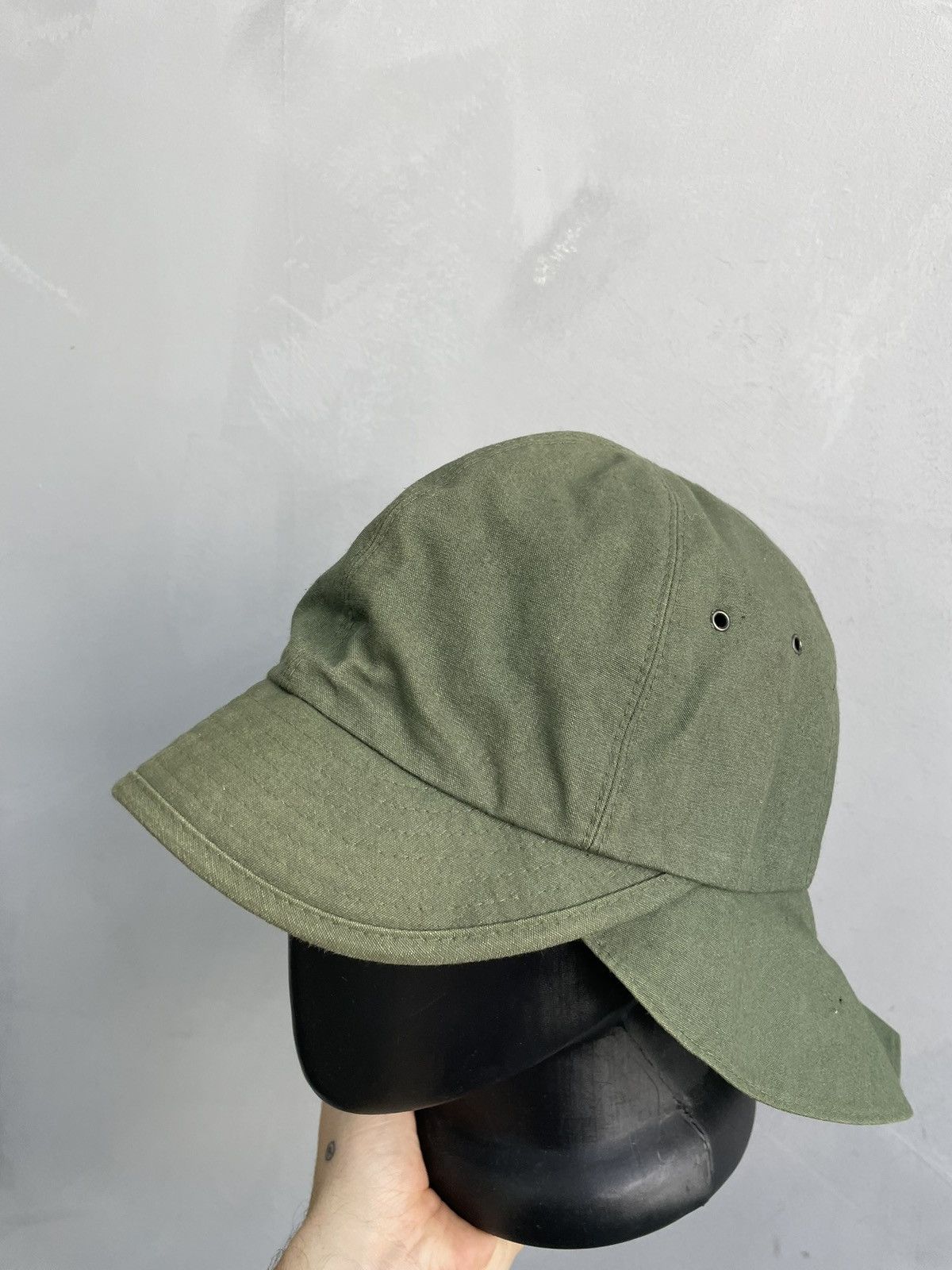Vintage Japanese military navy hat cap cadet 90s Size ONE SIZE - 2 Thumbnail