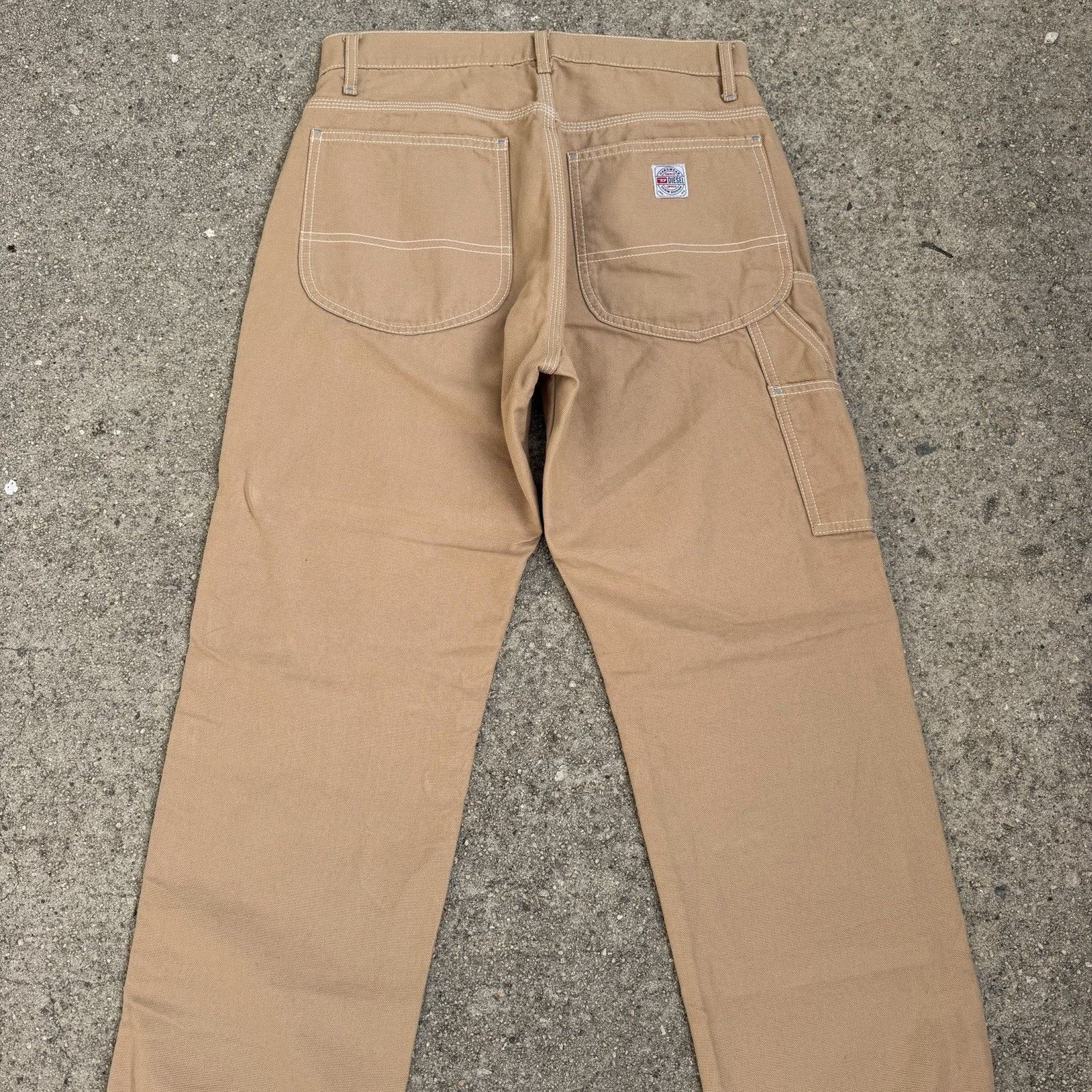 Diesel × Vintage Vintage Y2K Diesel Industry Tan Carpenter Pants Sz 30 Size US 30 / EU 46 - 5 Thumbnail