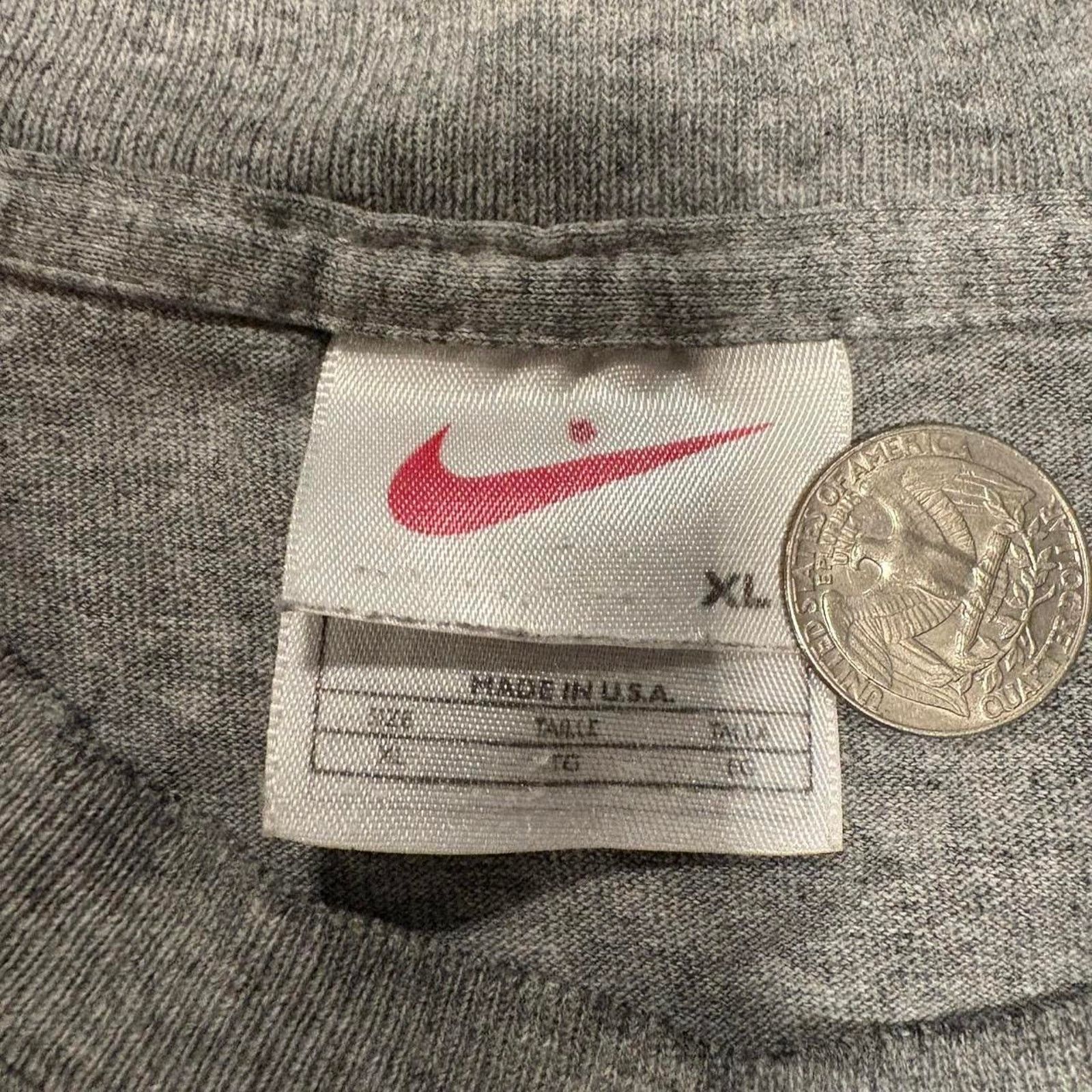 Nike 90s grey nike long sleeve Size US XL / EU 56 / 4 - 3 Thumbnail