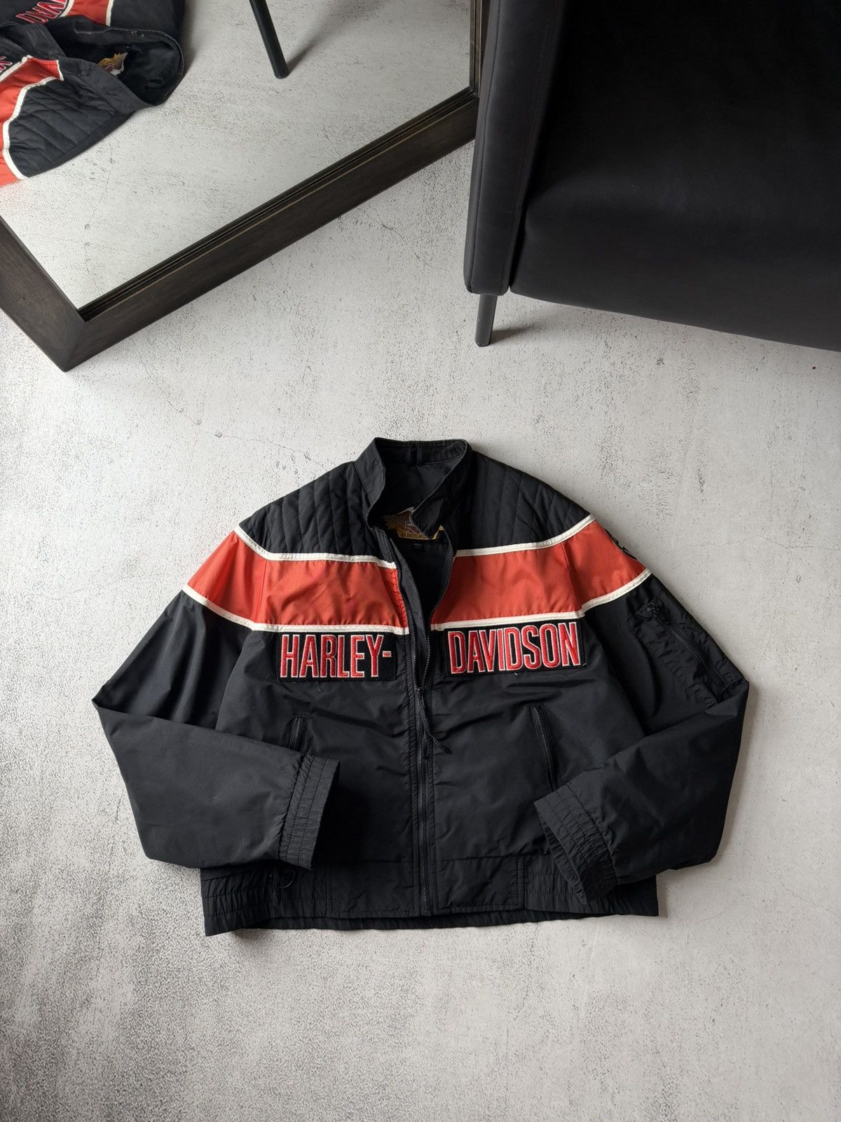 Harley Davidson Harley Davidson HD Vintage Made USA Motorcycles Logo Jacket Size US L / EU 52-54 / 3 - 1 Thumbnail