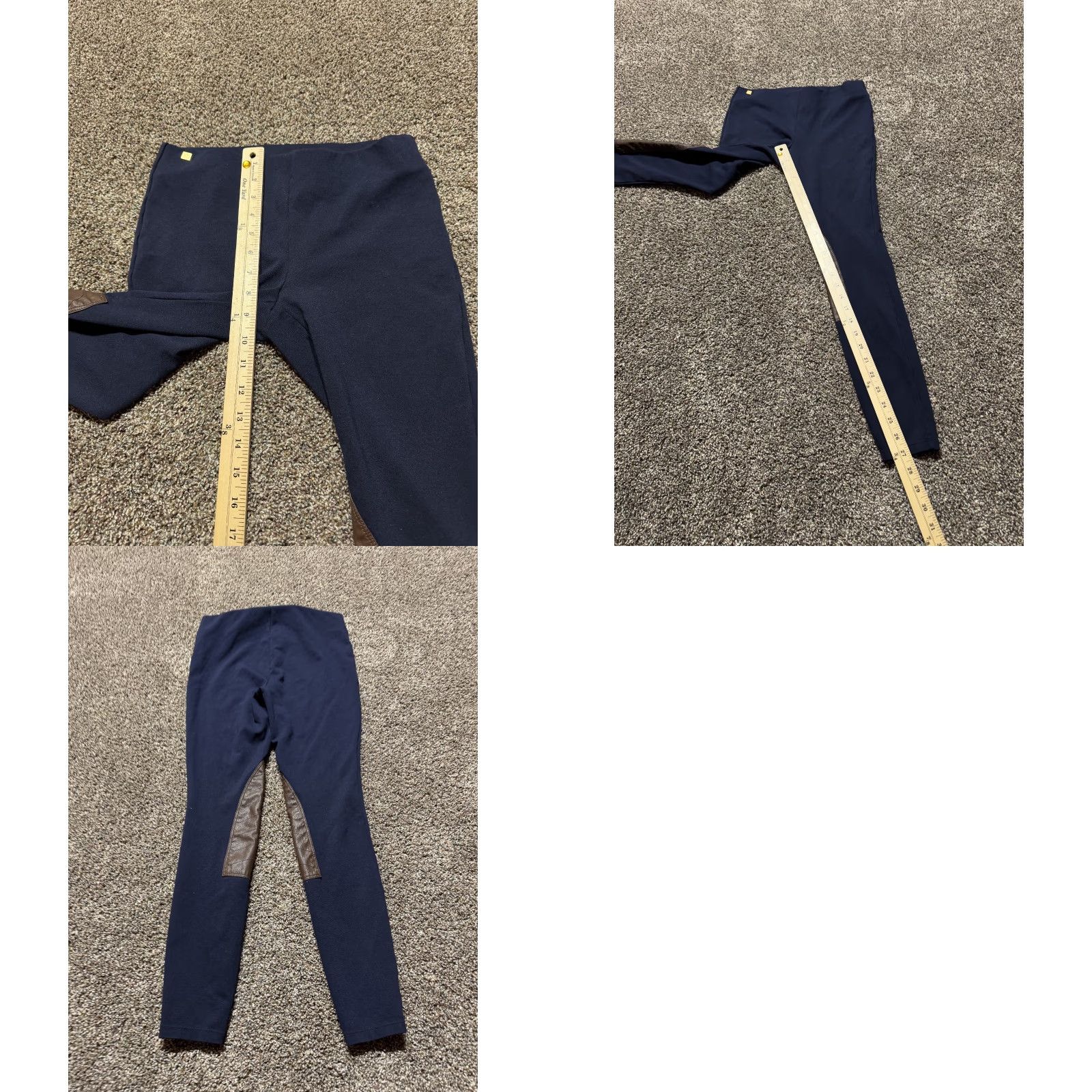 Ralph Lauren Lauren Ralph Lauren Women's Leggings Size Small Navy Blue Horse Riding Pants Size 28" / US 6 / IT 42 - 8 Thumbnail