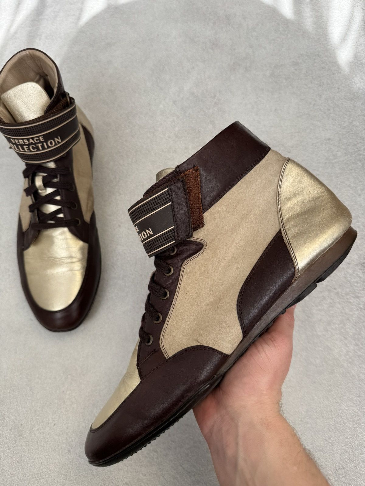 Versace Versace Hi-Top Future Sneakers Boxing Shoes US11 Size US 11 / EU 44 - 9 Thumbnail