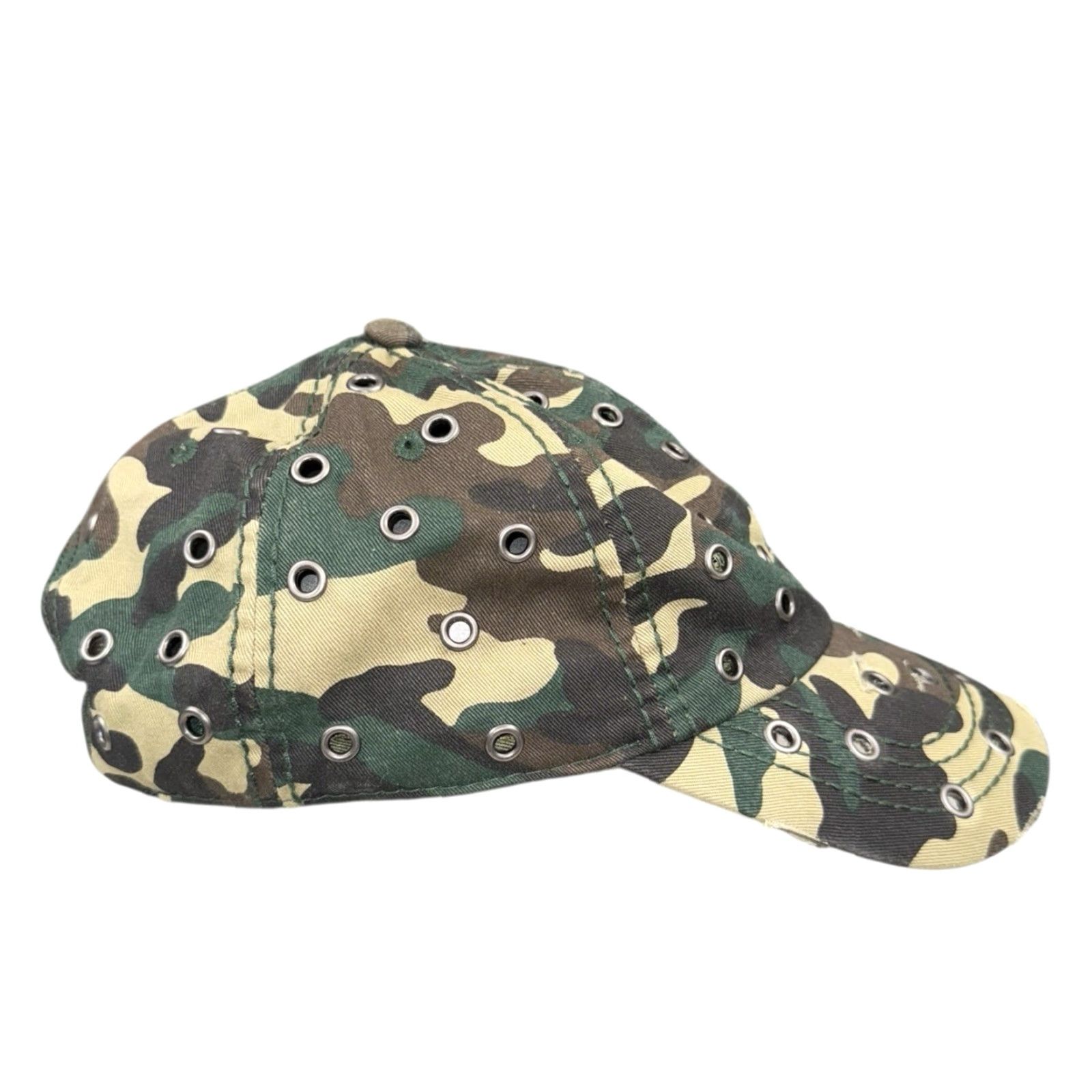 Thrasher Manic Diaries Cap One Size Men Multicolor Metal Baseball Cap Kanye West Camo Thrashed Cap Size ONE SIZE - 5 Thumbnail