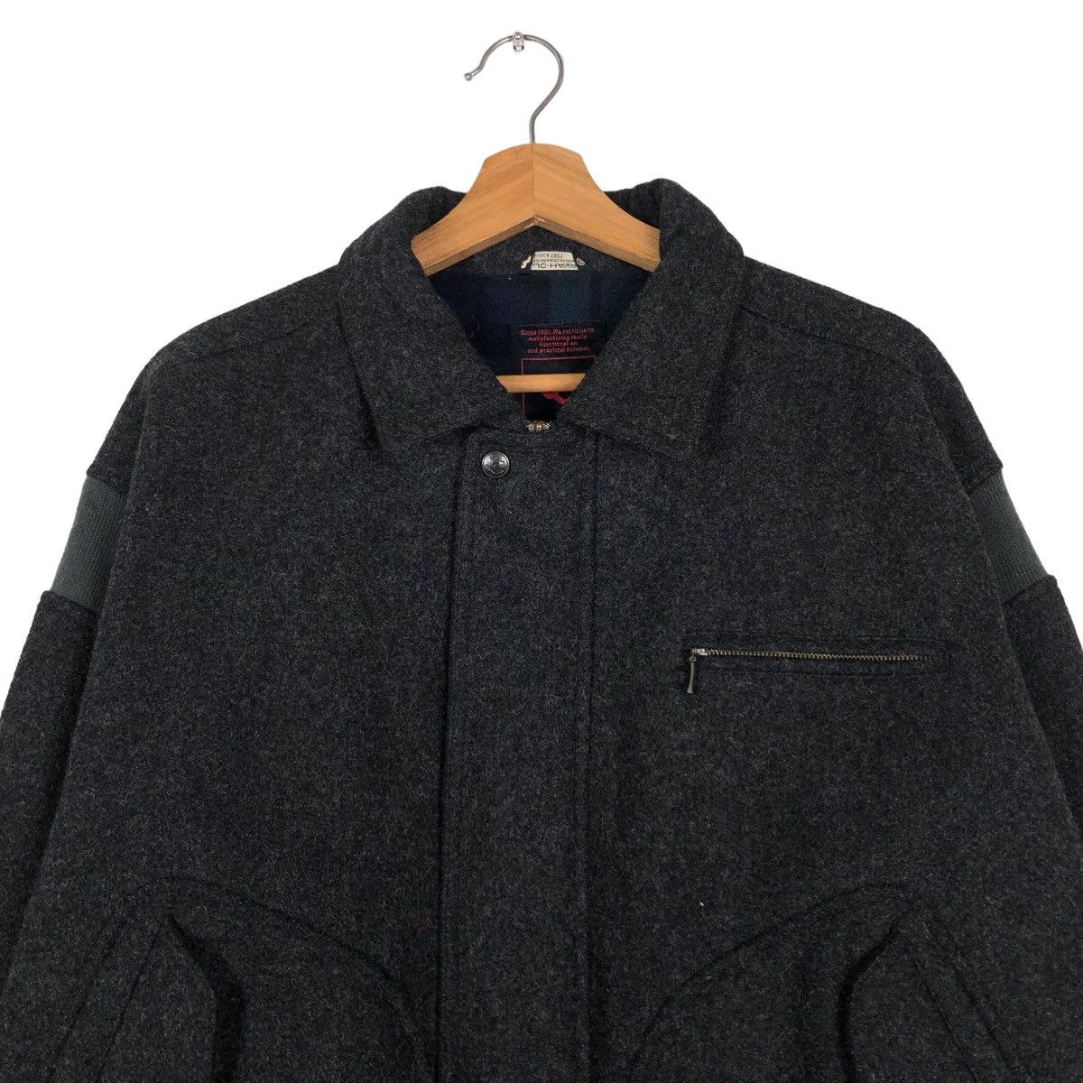 Issey Miyake 🔥Vintage Biker Wool Jacket JC Haward Blanket Tartan Japan Size US M / EU 48-50 / 2 - 3 Thumbnail