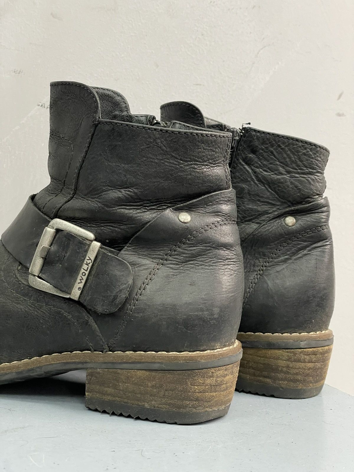 If Six Was Nine Rarr guidi style leather buckle boots hype Y2K style Size US 8 / EU 41 - 7 Thumbnail