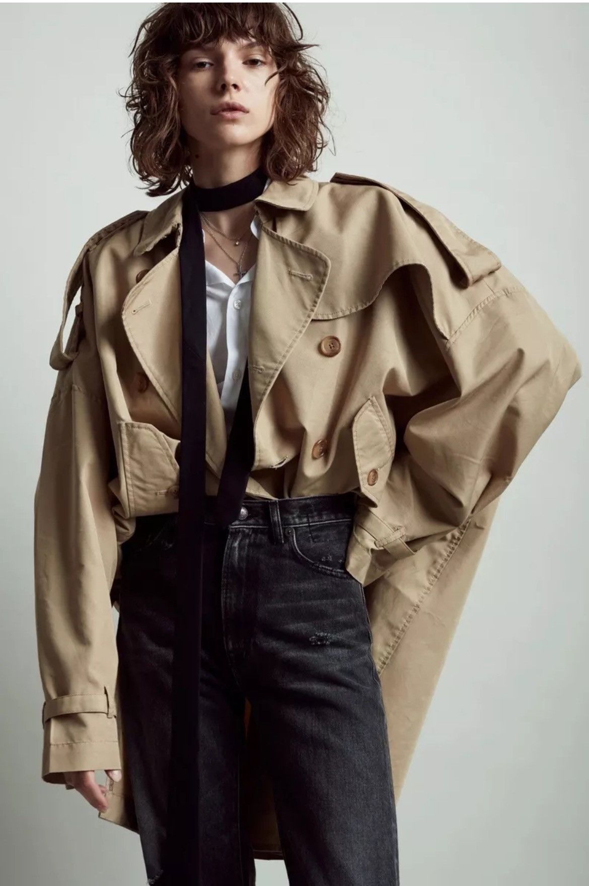 R13 Tuck in Trench. Small Size S / US 4 / IT 40 - 1 Thumbnail