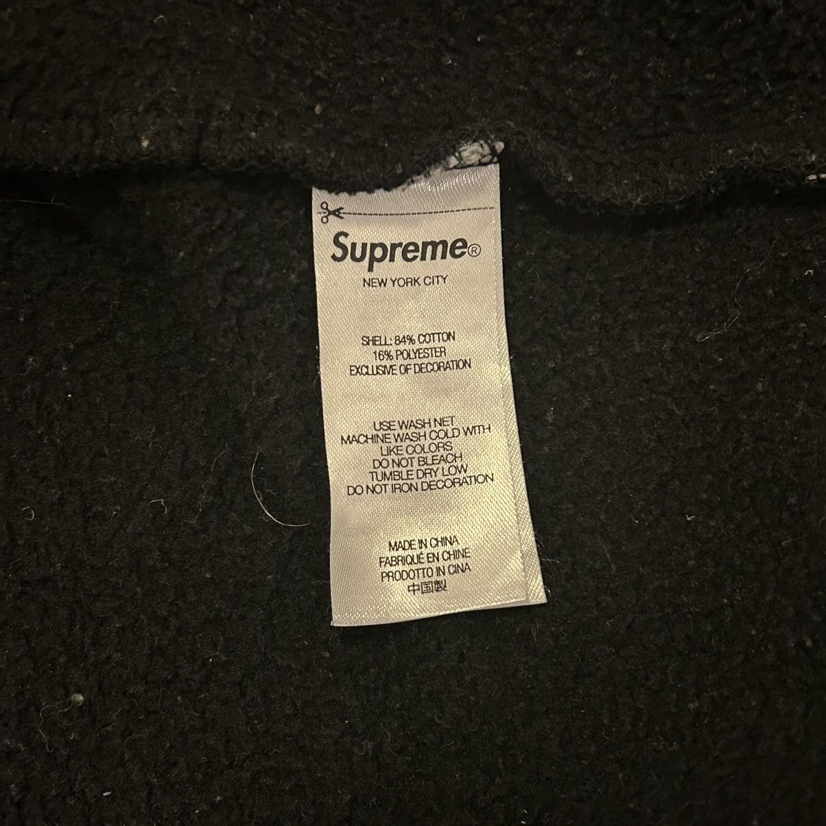 Supreme Supreme Patchwork Zip Up Hooded Sweatshirt Black Large Size US L / EU 52-54 / 3 - 6 Thumbnail