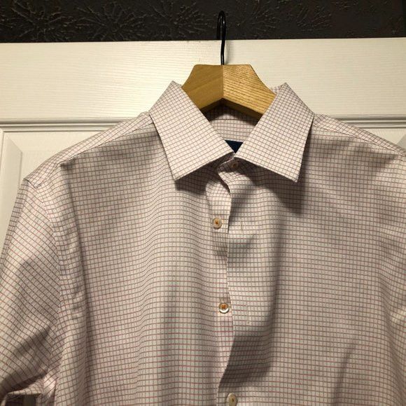 David Donahue David Donahue men's white cotton dress shirt 17.5/34-35 Size US XL / EU 56 / 4 - 2 Thumbnail