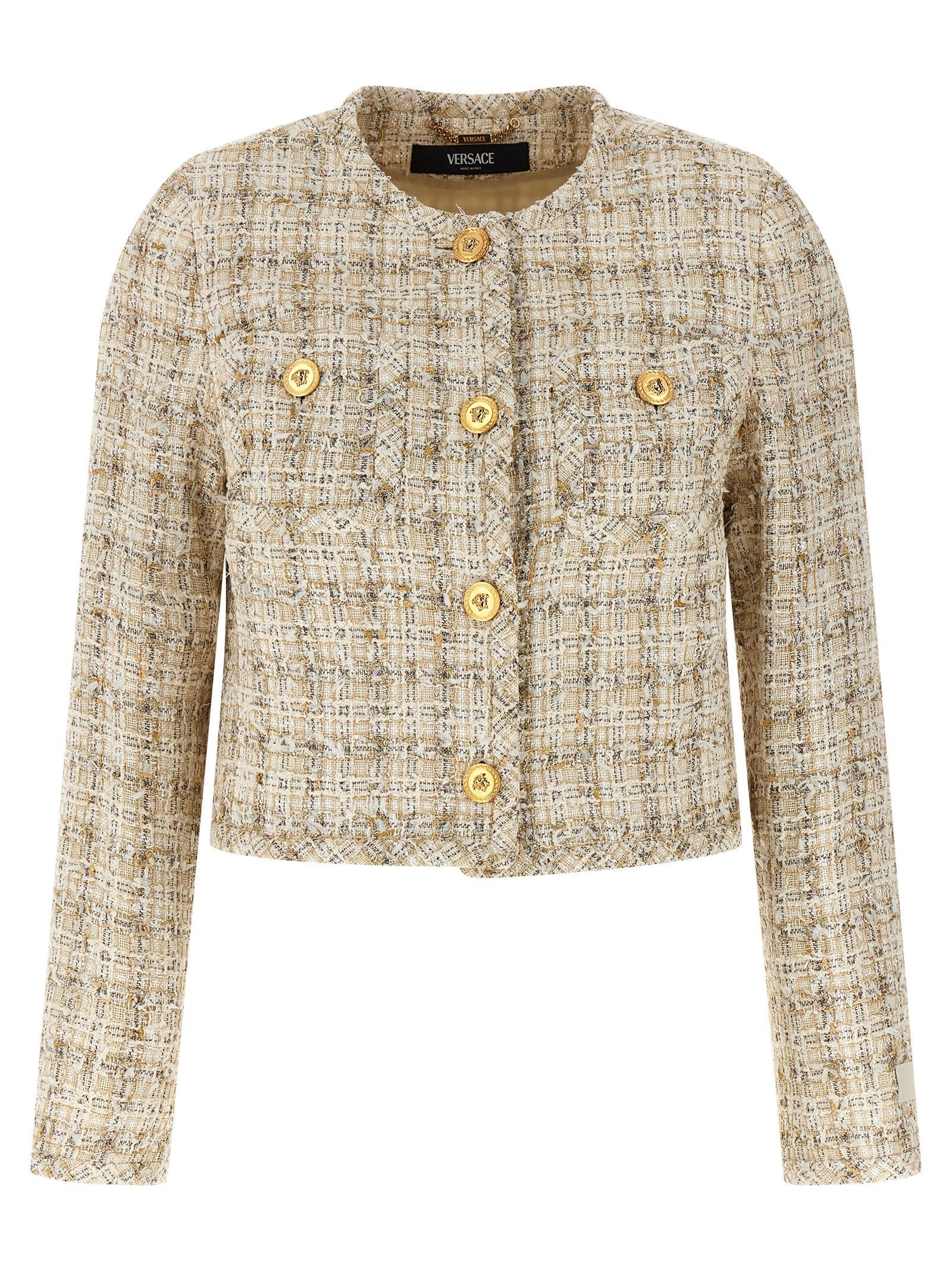 Versace Tweed Cardigan Size S / US 4 / IT 40 - 1 Thumbnail