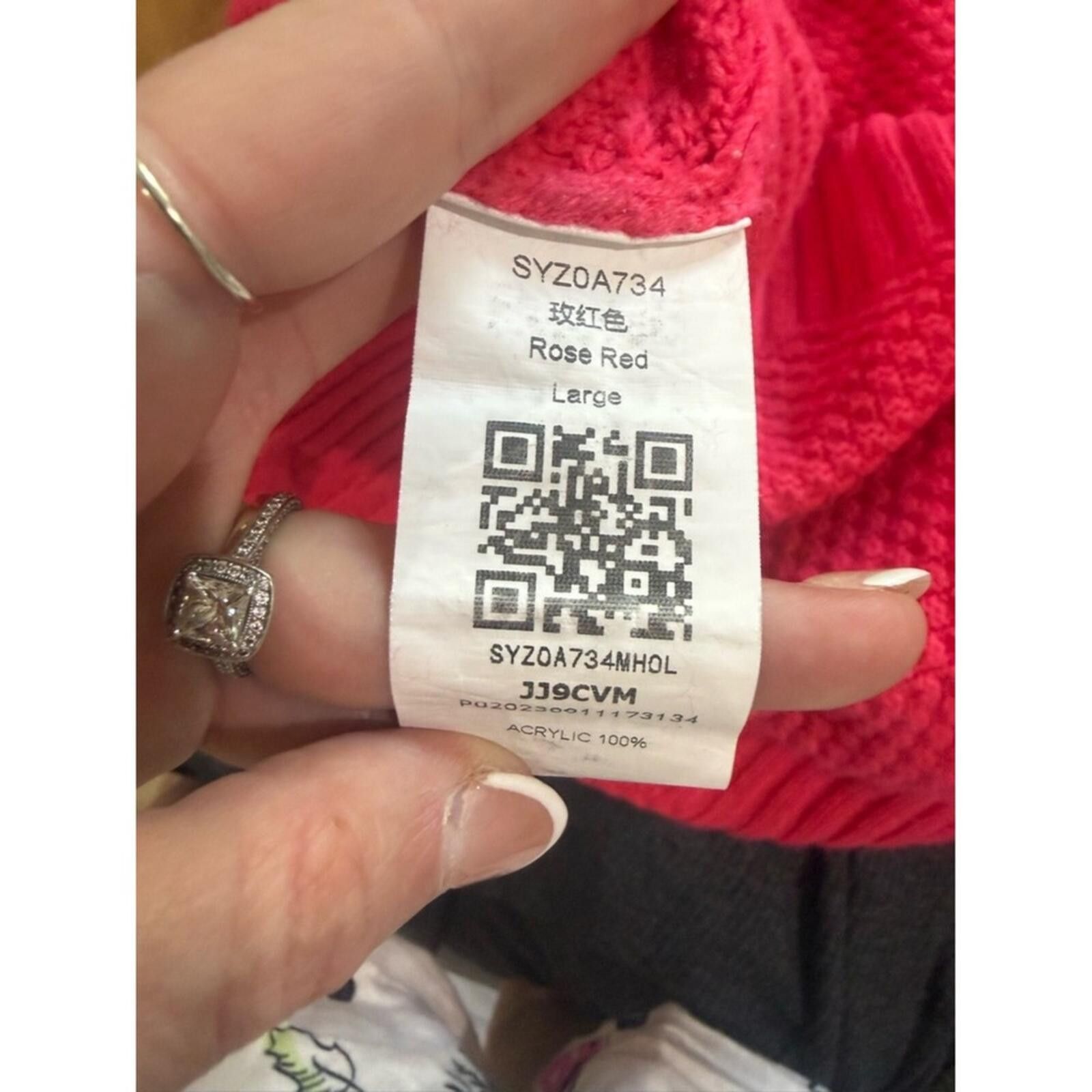 Other Turtleneck Knit Sweater Dress - Hot Pink Size M / US 6-8 / IT 42-44 - 2 Thumbnail