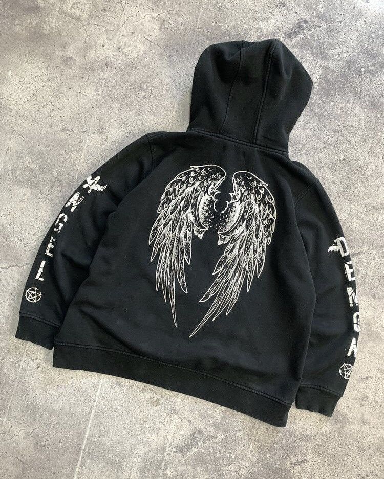 Affliction Vintage Insane Affliction Cyber Goth Opium Style Hoodie Y2K Size US M / EU 48-50 / 2 - 1 Thumbnail