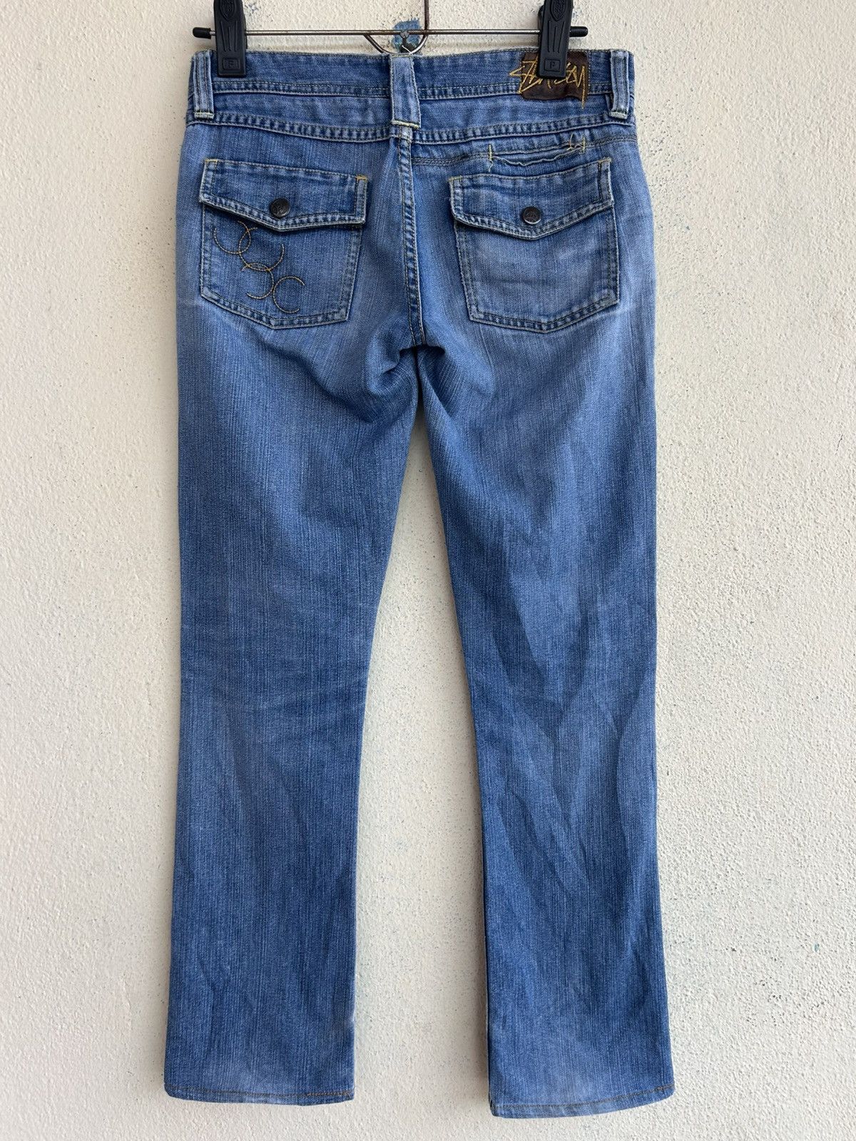 Stussy Stussy Semi Bootcut Distressed Jeans Size 26" / US 2 / IT 38 - 2 Thumbnail